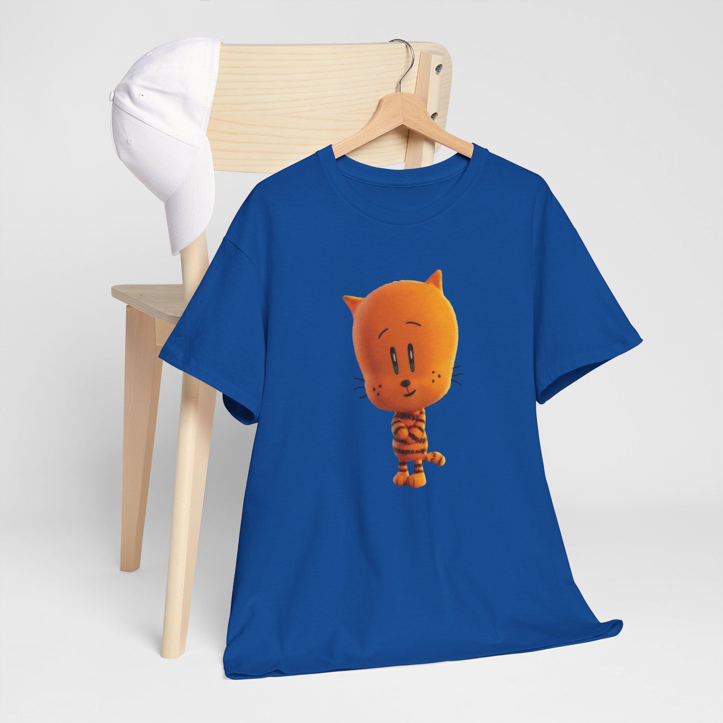 Princess Grace Funny Cartoon Cat Unisex Heavy Cotton Tee