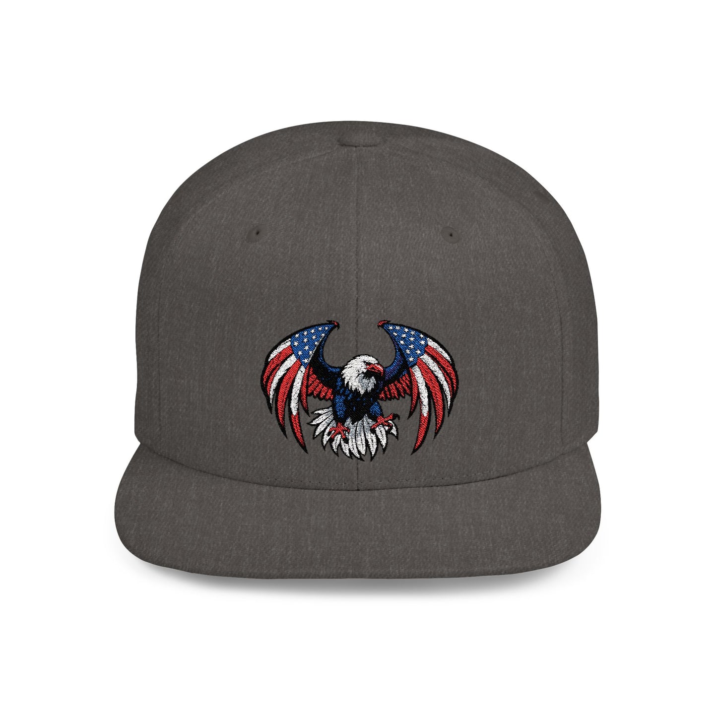 Princess Grace Patriotic Eagle Flat Bill Snapback Hat