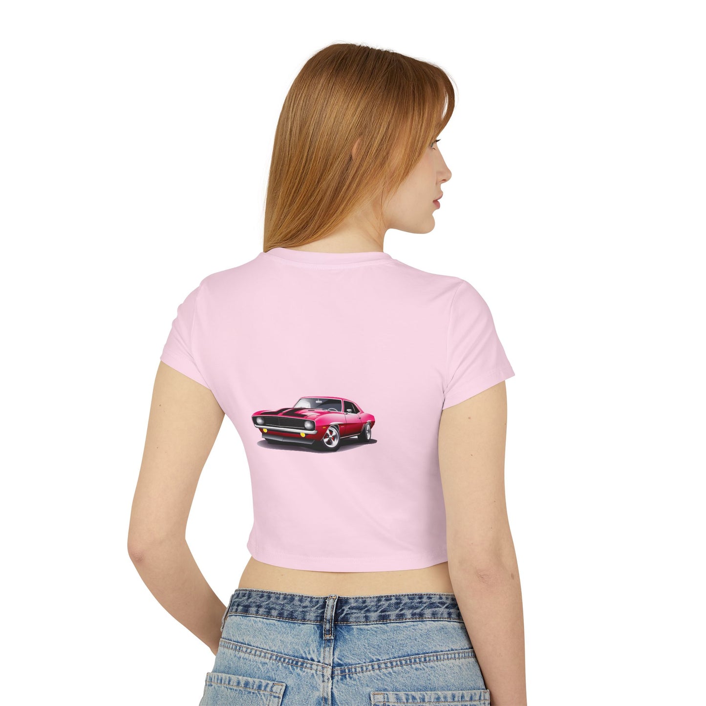 Princess Grace Women's Hot Wheels Graphic Baby Tee Vintage Car Fashion