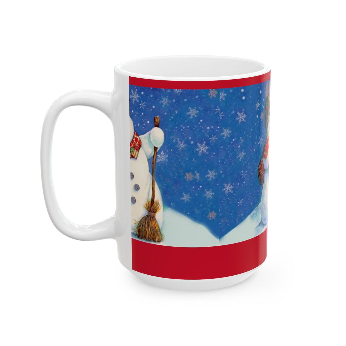Princess Grace Festive Snowman Ceramic Mug Perfect for Winter Holidays