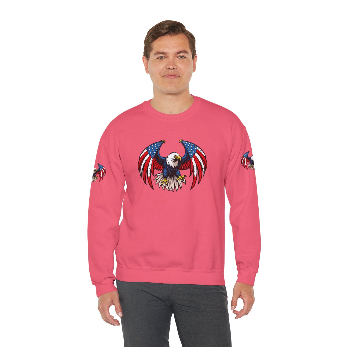 Princess Grace Patriotic Eagle Sweatshirt Unisex Heavy Blend Crewneck