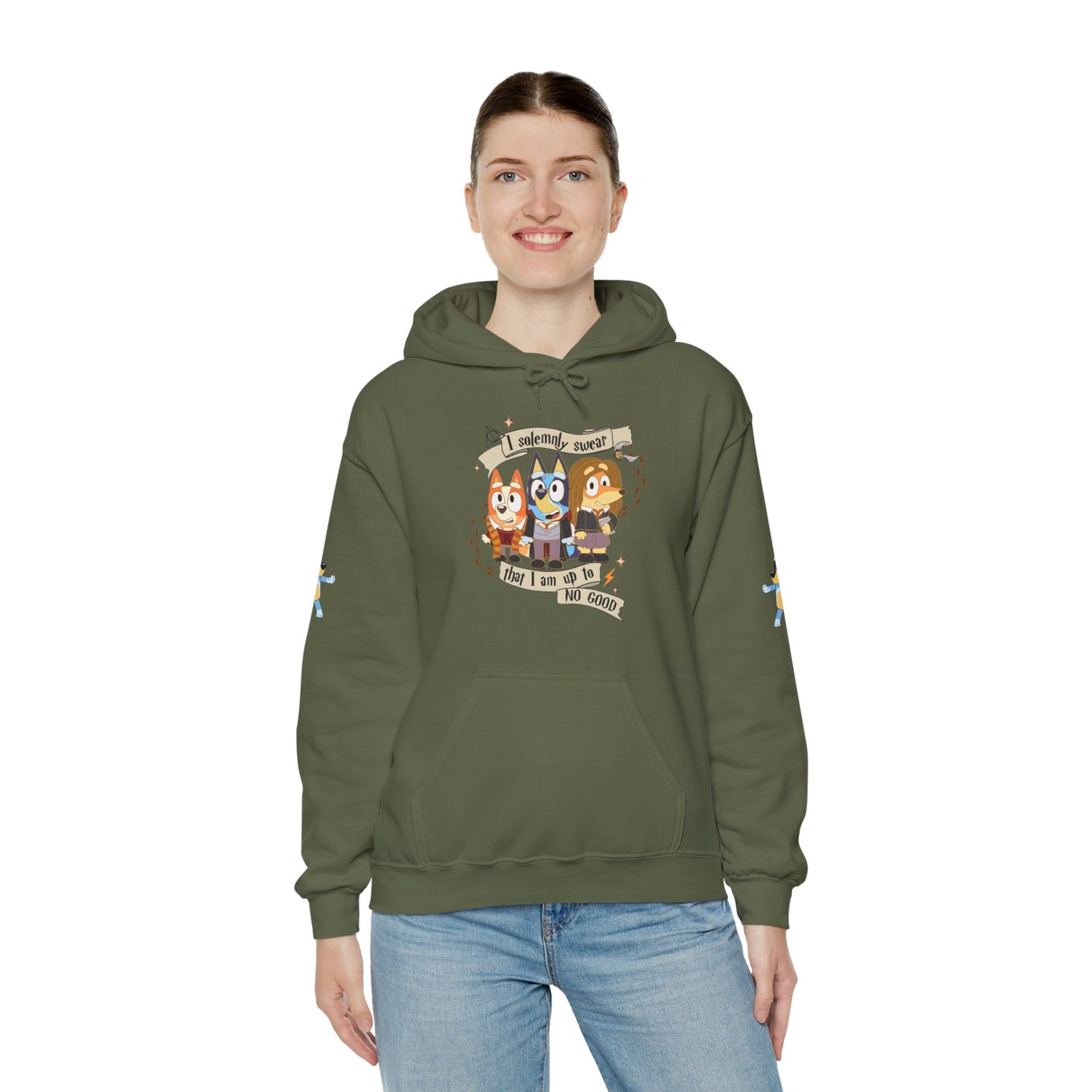 Princess Grace Bluey I Sincerely Sweet! Unisex Heavy Blend Hooded Sweatshirt for Fun Loving Fans