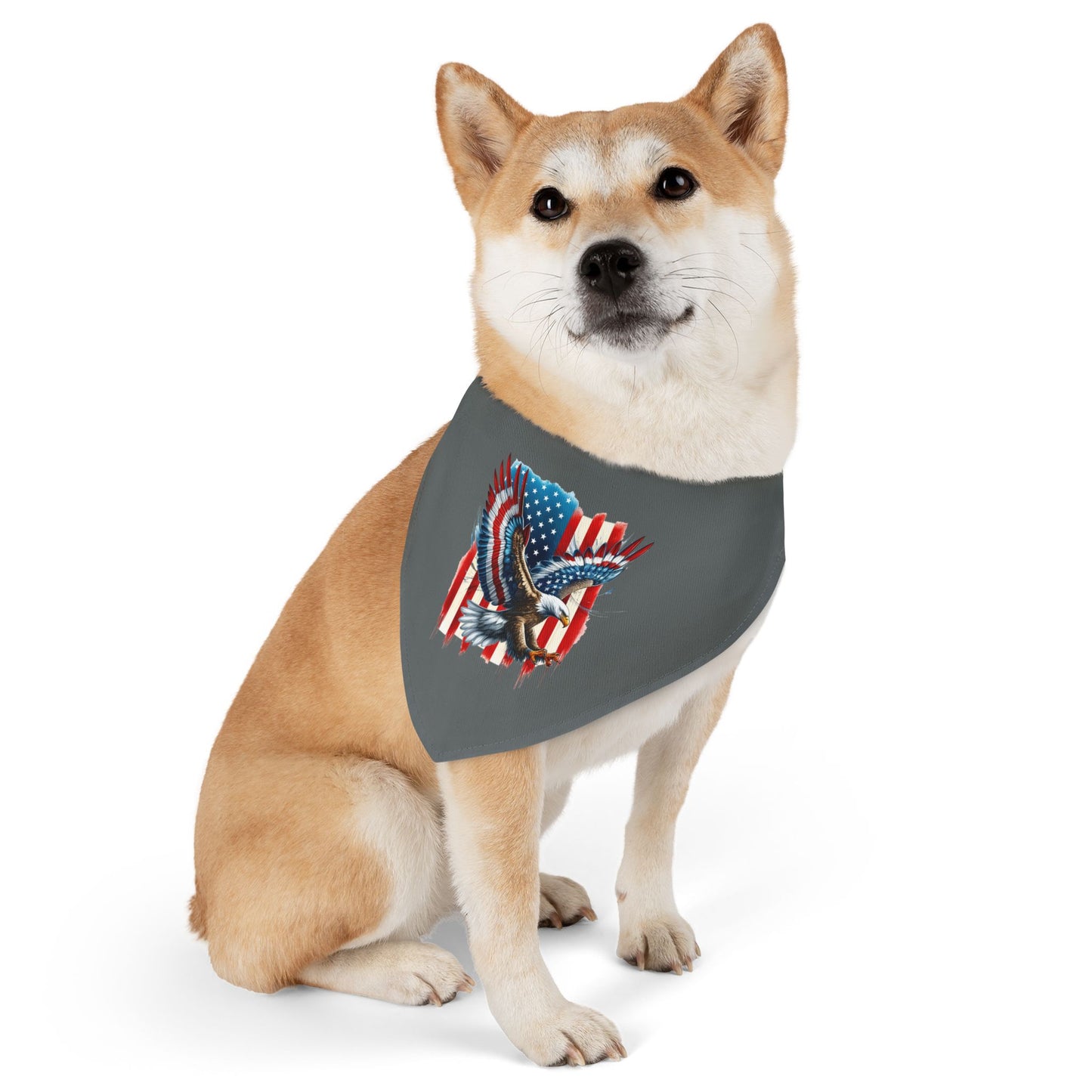 Princess Grace Patriotic Pet Bandana Collar American Eagle Design