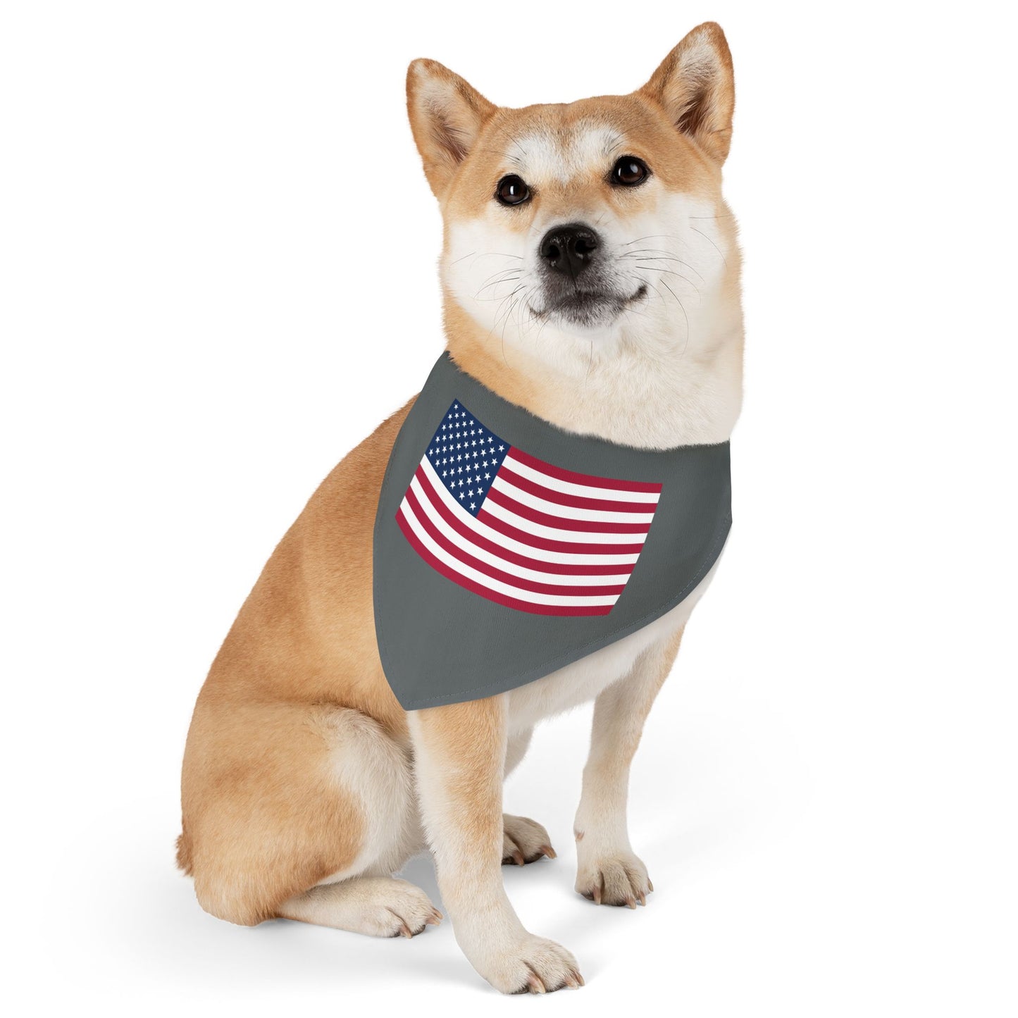 Princess Grace Patriotic Dog Bandana Collar USA Flag Design