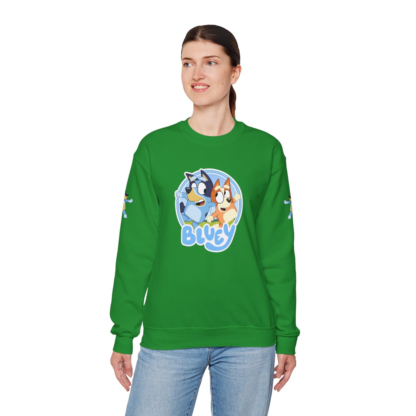 Princess Grace Bluey Friends Unisex Crewneck Sweatshirt Cozy Cartoon Apparel for Kids & Adults