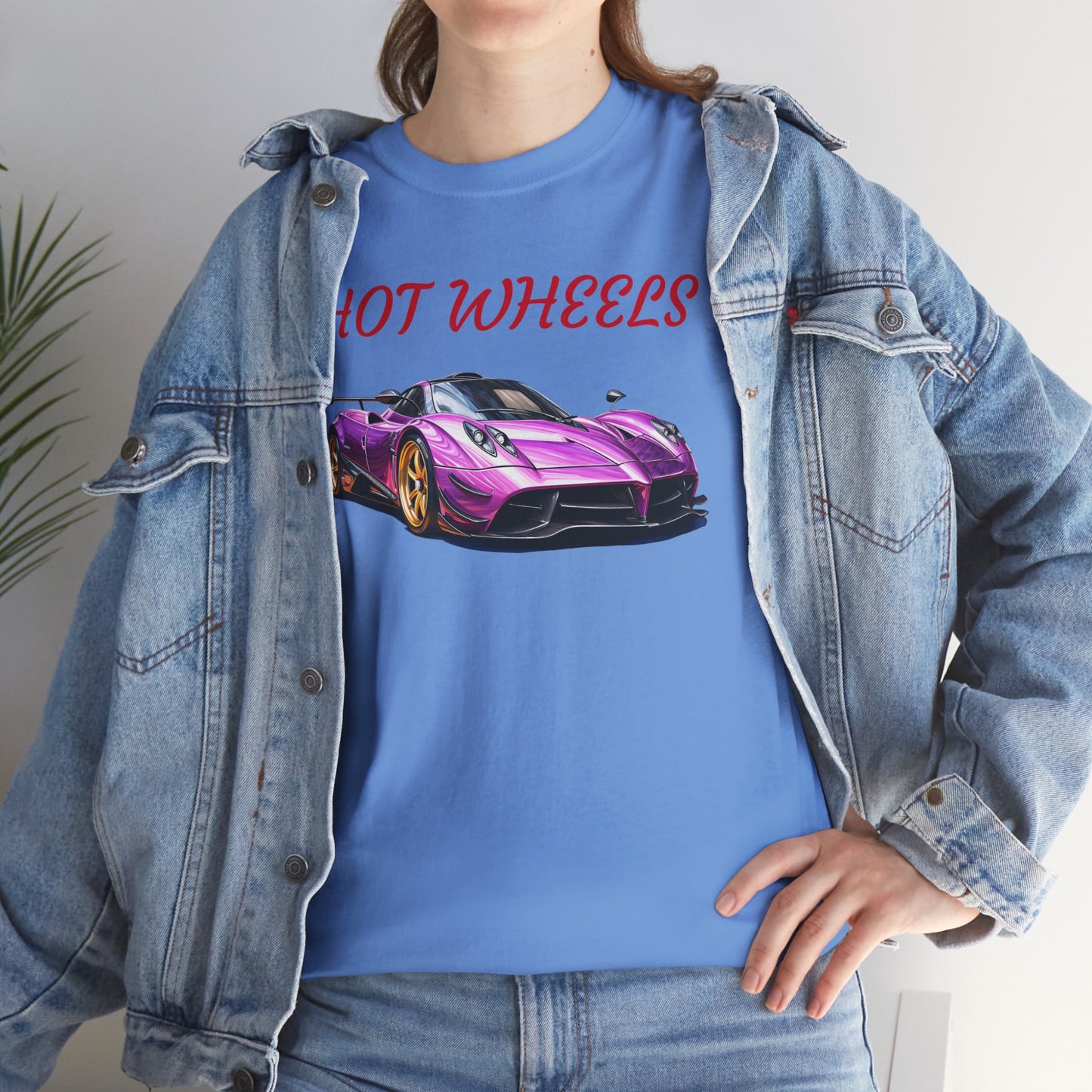 Princess Grace Hot Wheels Unisex Heavy Cotton Tee Retro Car Graphic T-Shirt for Auto Enthusiasts