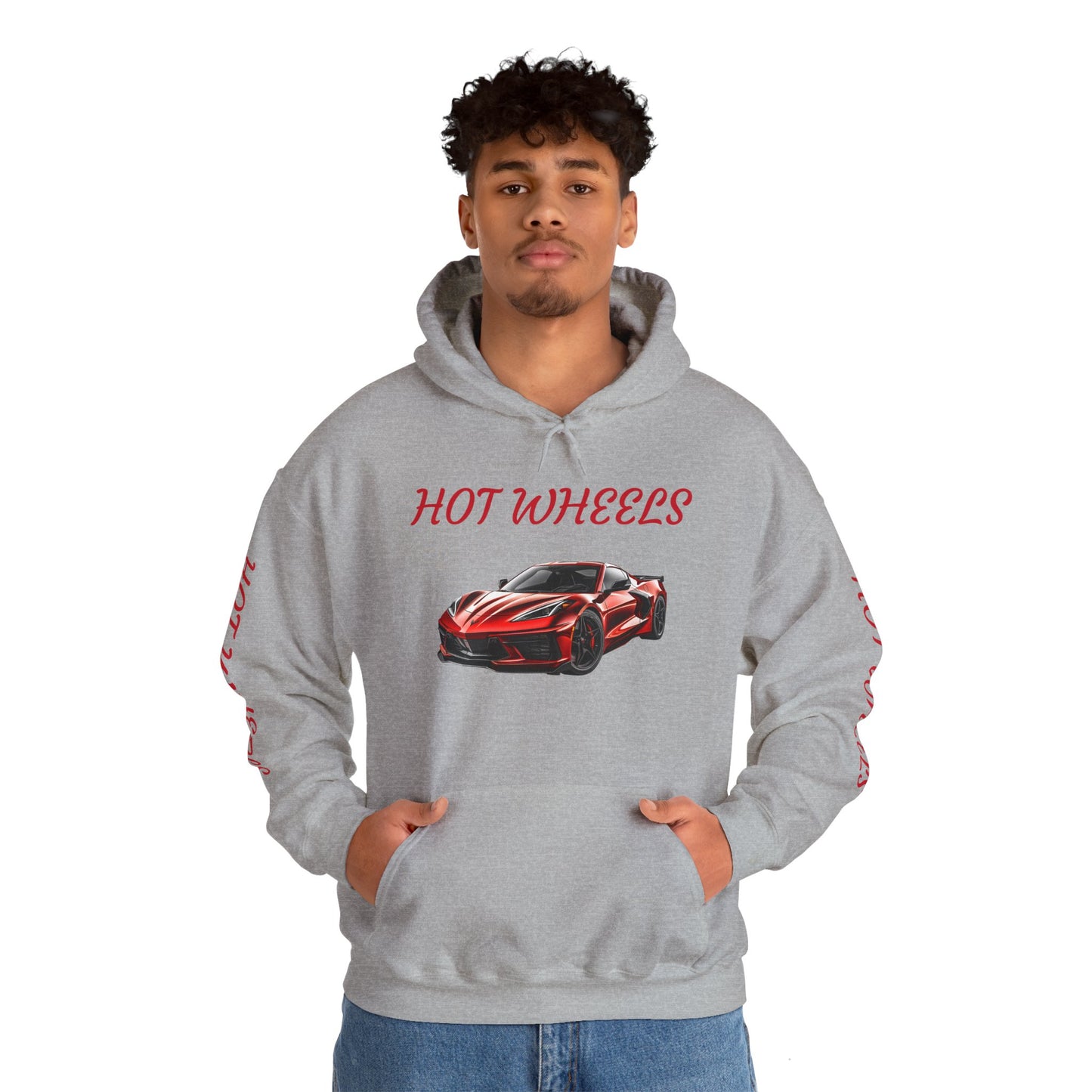 Princess Grace Hot Wheels Unisex Hooded Sweatshirt Stylish Car Graphic Sweatshirt for Car Enthusiasts