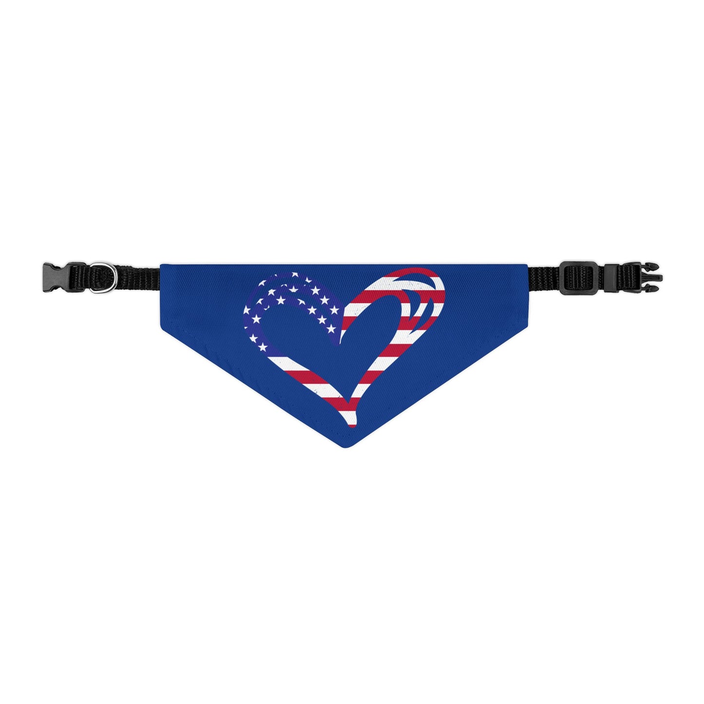 Princess Grace Patriotic Pet Bandana Collar Heart Design for Dogs