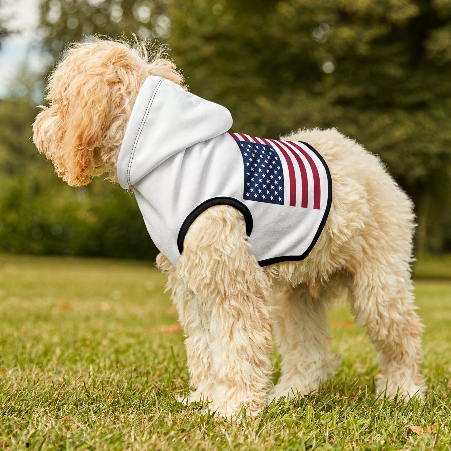 Princess Grace Patriotic Pet Hoodie Americana Style for Dogs