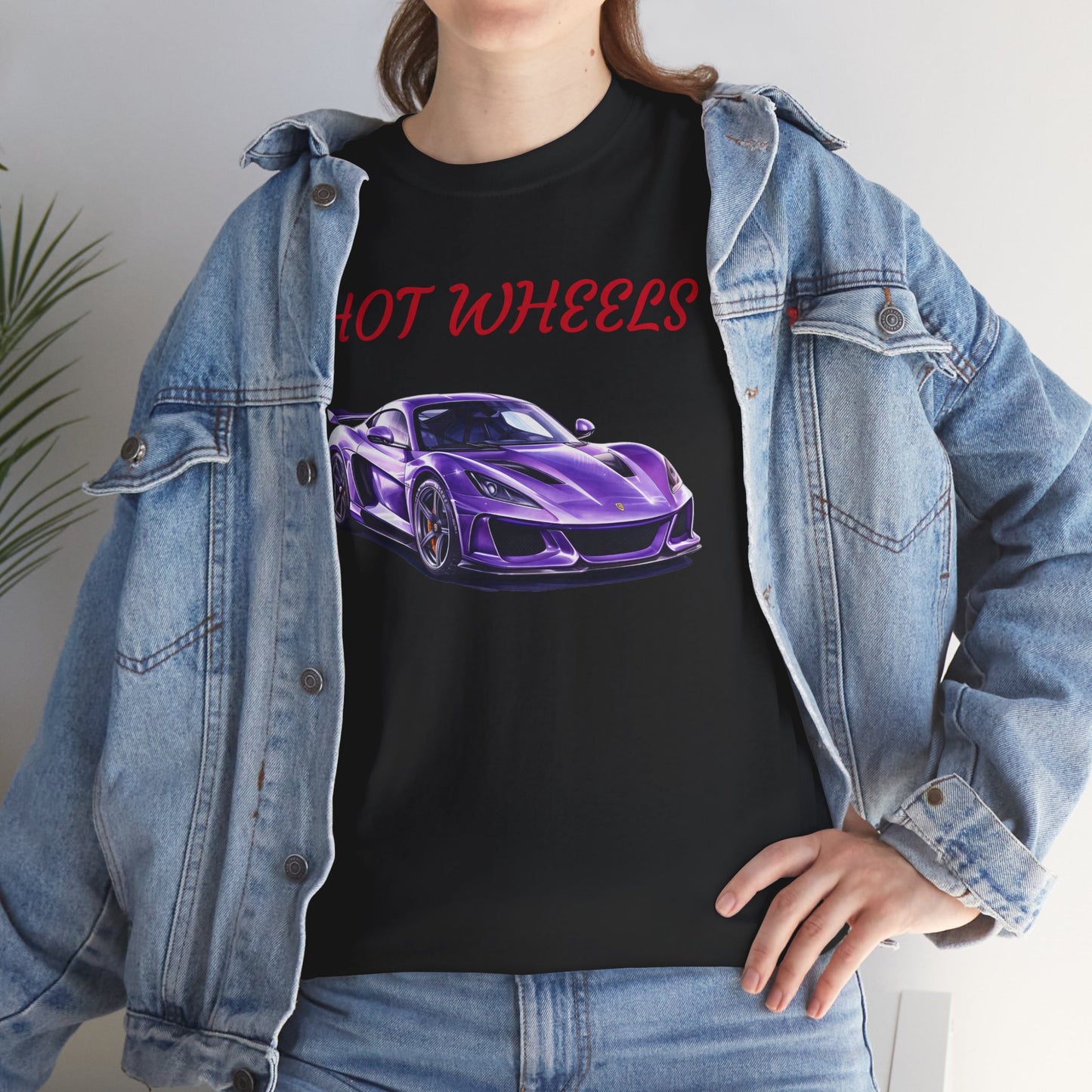 Princess Grace Hot Wheels Graphic Unisex Heavy Cotton Tee Perfect for Car Enthusiasts