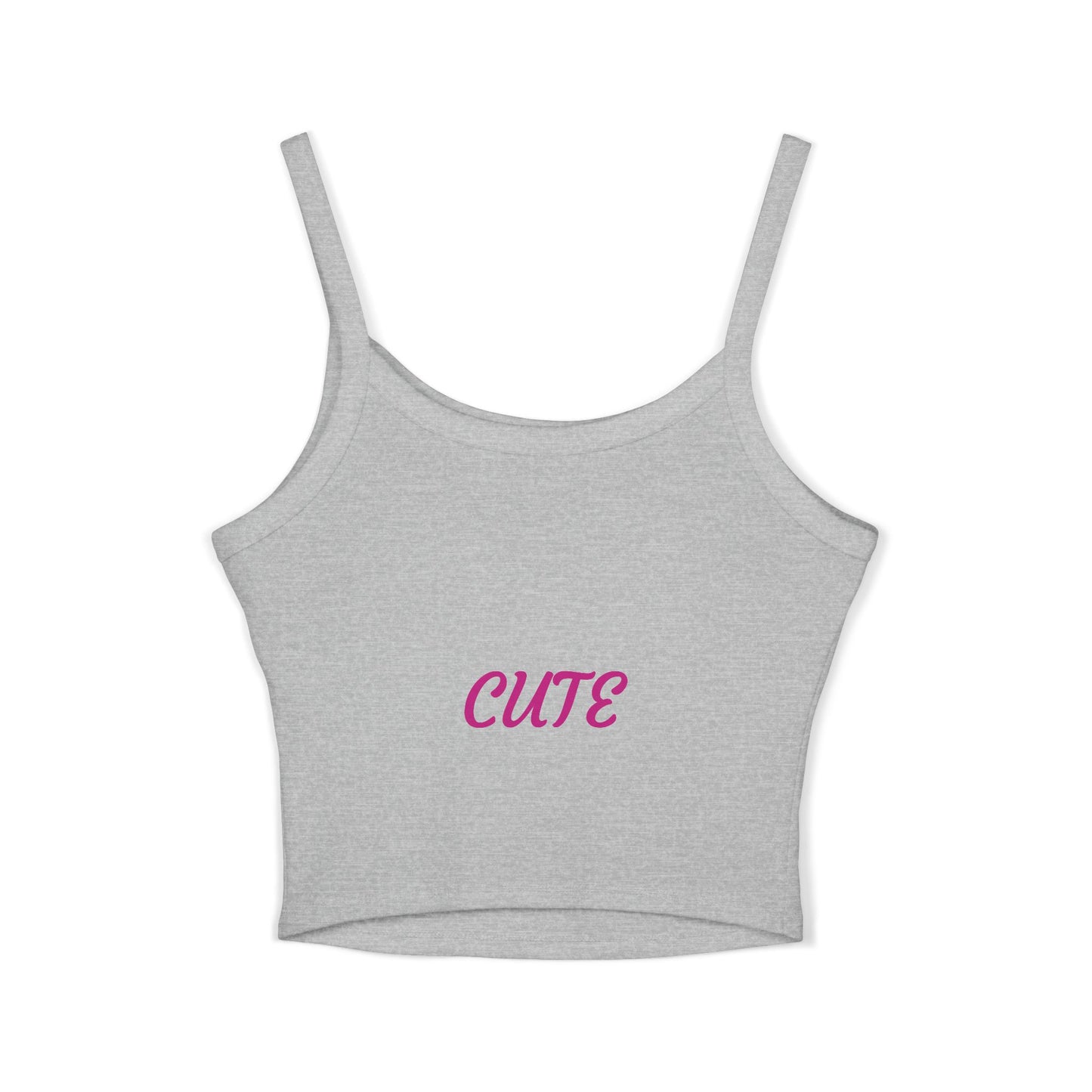 Princess Grace Fierce & Cute Women's Spaghetti Strap Tank Top Tiger Design