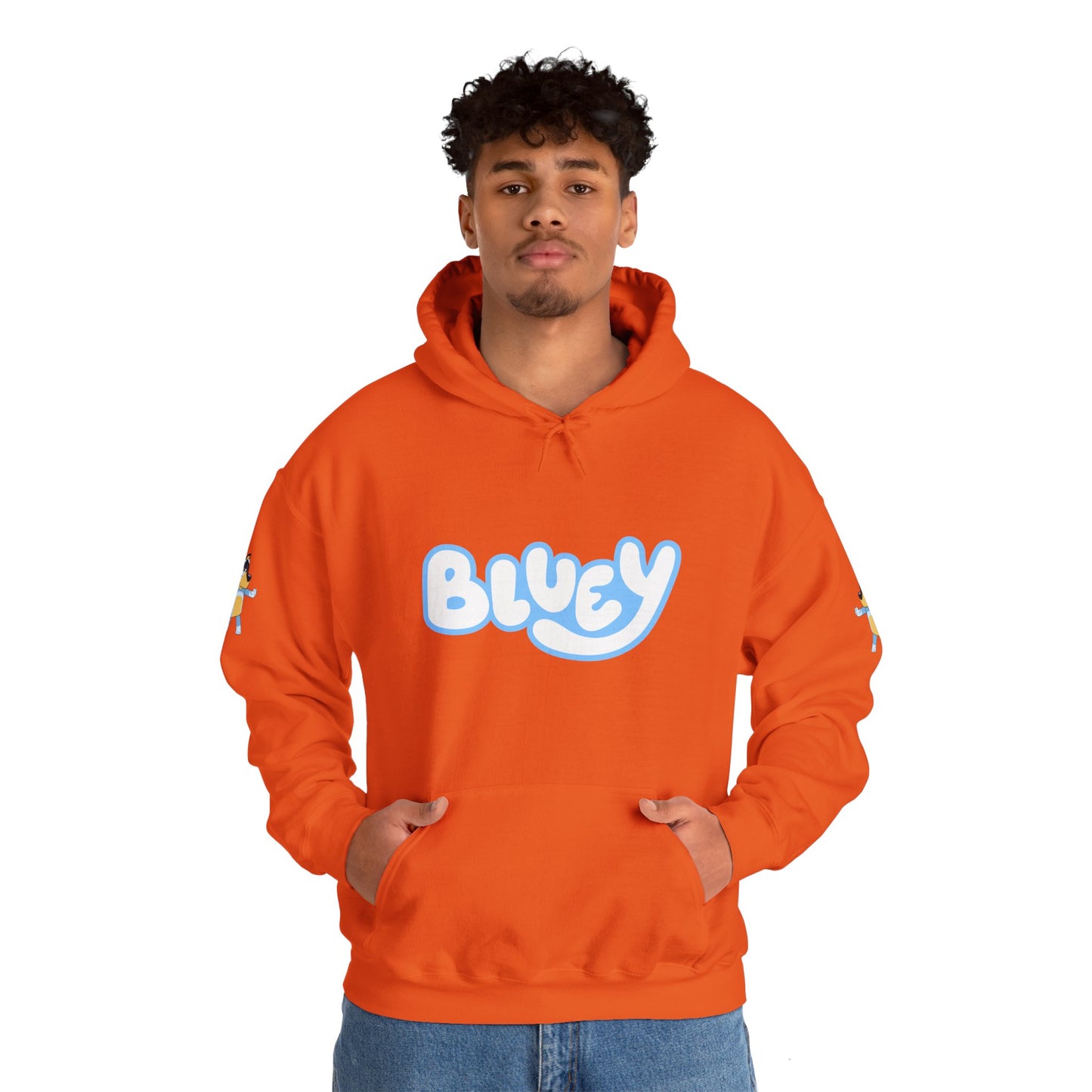 Princess Grace Bluey Unisex Heavy Blend Hoodie Cozy Cartoon Sweatshirt for Kids & Adults