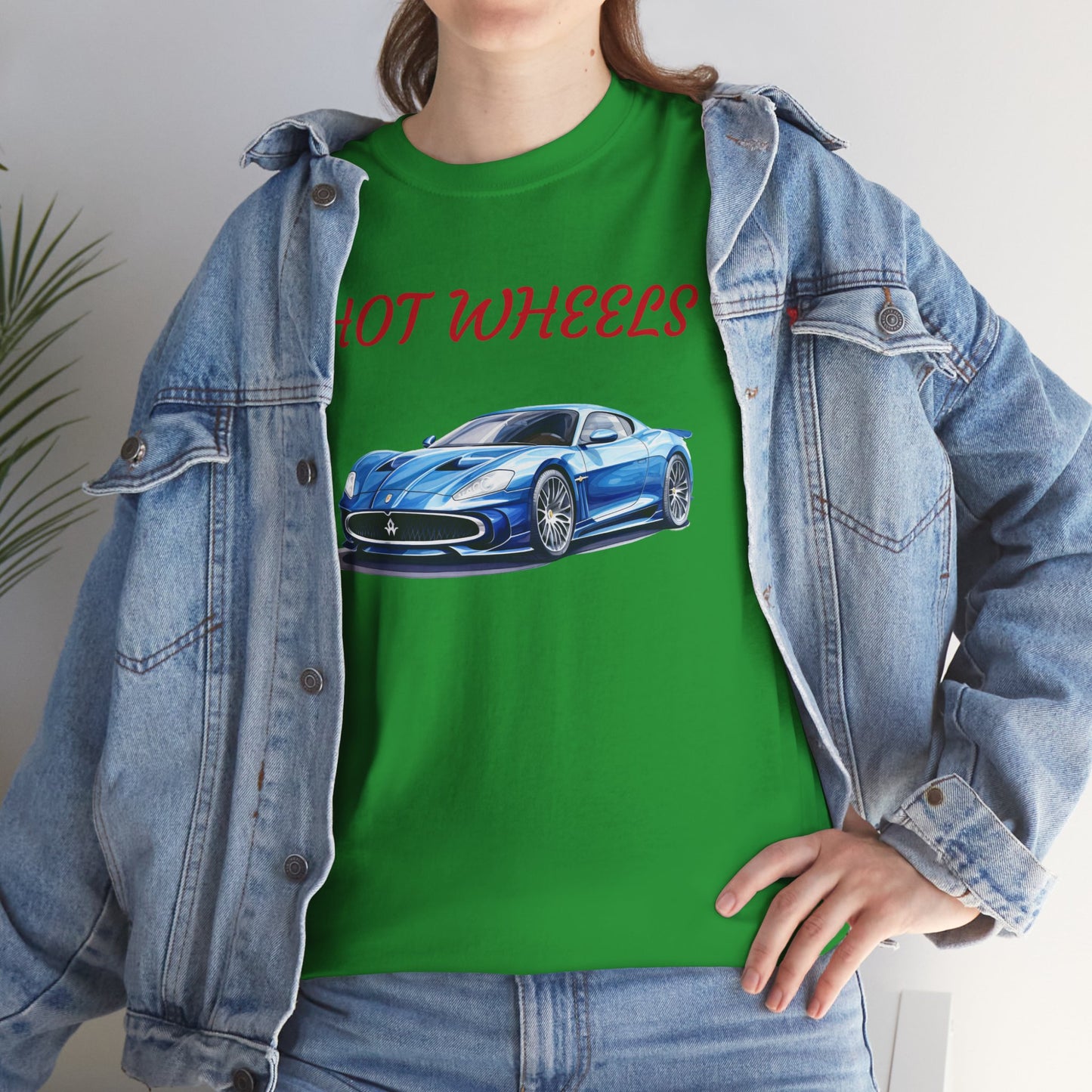 Princess Grace Hot Wheels Unisex Heavy Cotton Tee Classic Car Graphic T-Shirt for Auto Enthusiasts