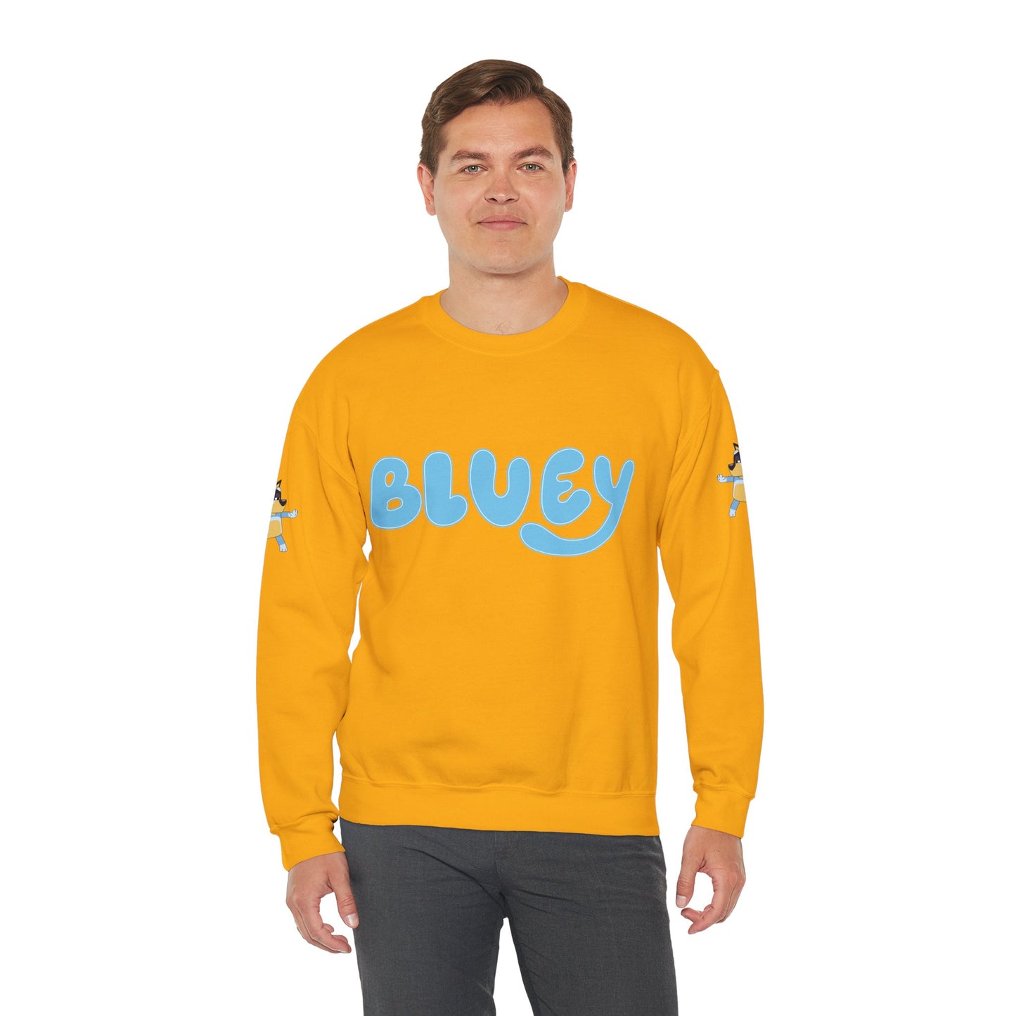 Princess Grace Bluey Unisex Crewneck Sweatshirt Cozy Cartoon Apparel for Kids and Adults