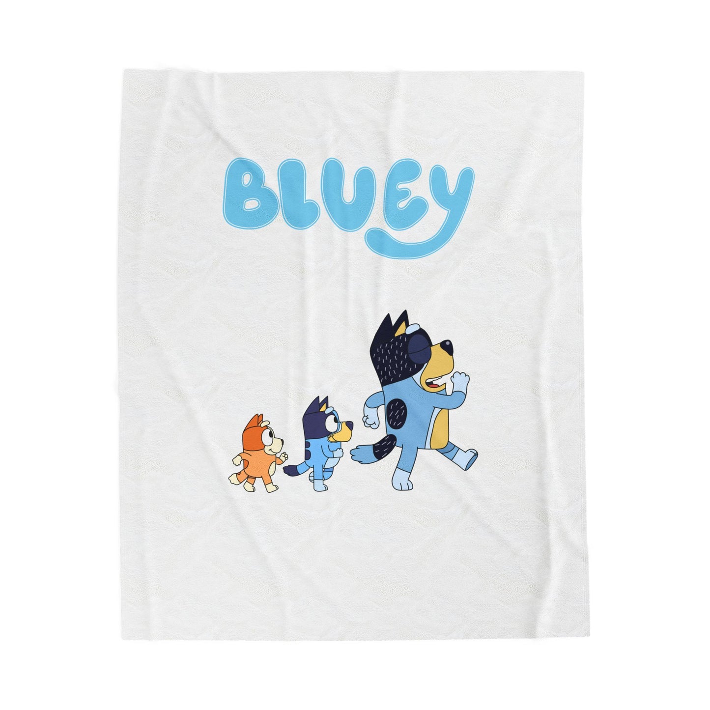 Princess Grace Bluey Velveteen Plush Blanket Cozy Kids Blanket for Comfort and Adventure