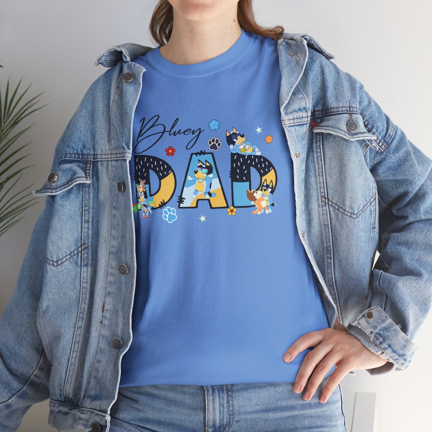 Princess Grace Fun 'Blessed Dad' Unisex Heavy Cotton Tee Perfect Gift for Father's Day
