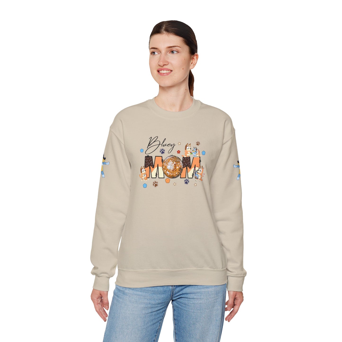 Princess Grace Bluey Mom Crewneck Sweatshirt Cozy Gift for Moms
