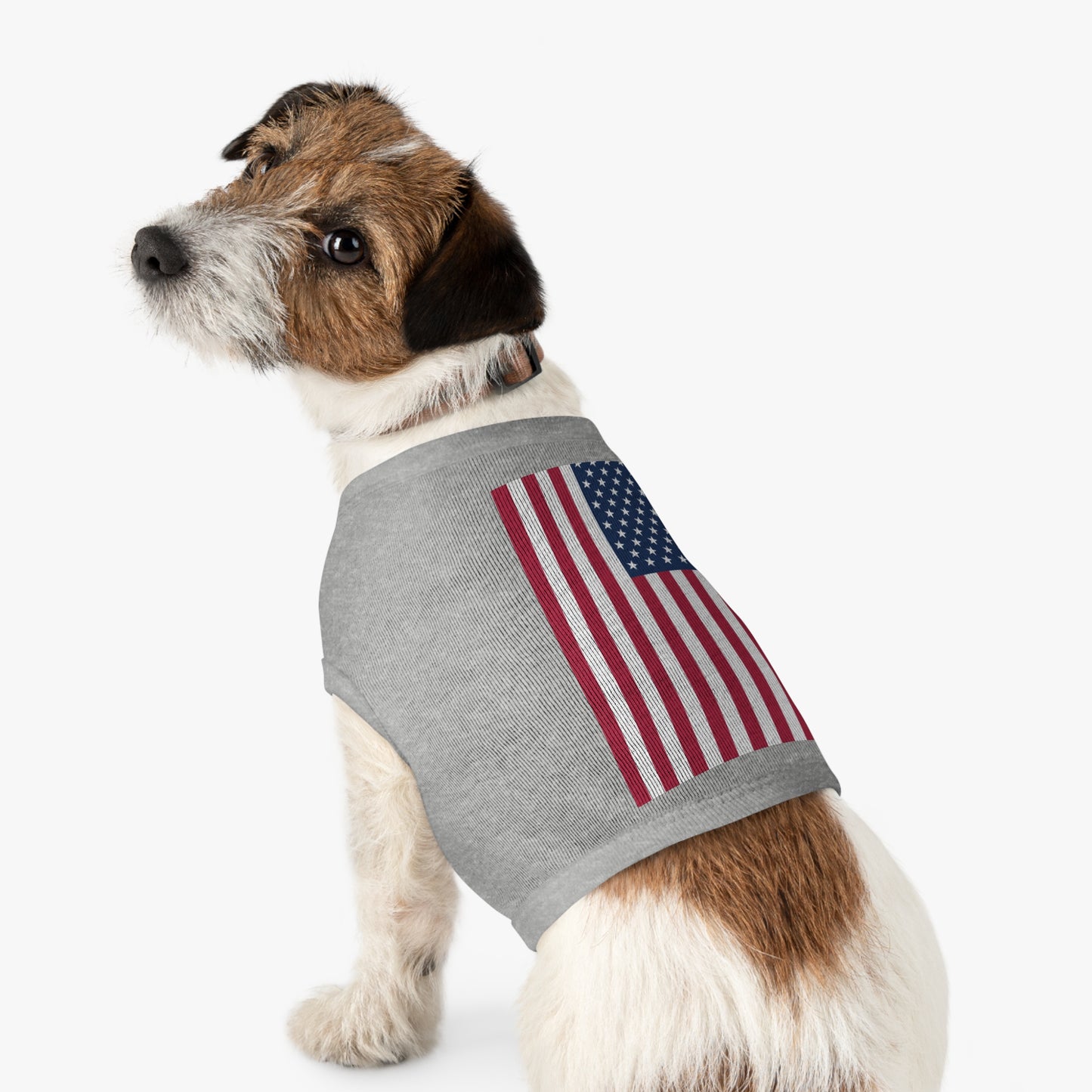 Princess Grace American Flag Pet Tank Top Comfortable Patriotic Apparel for Dogs