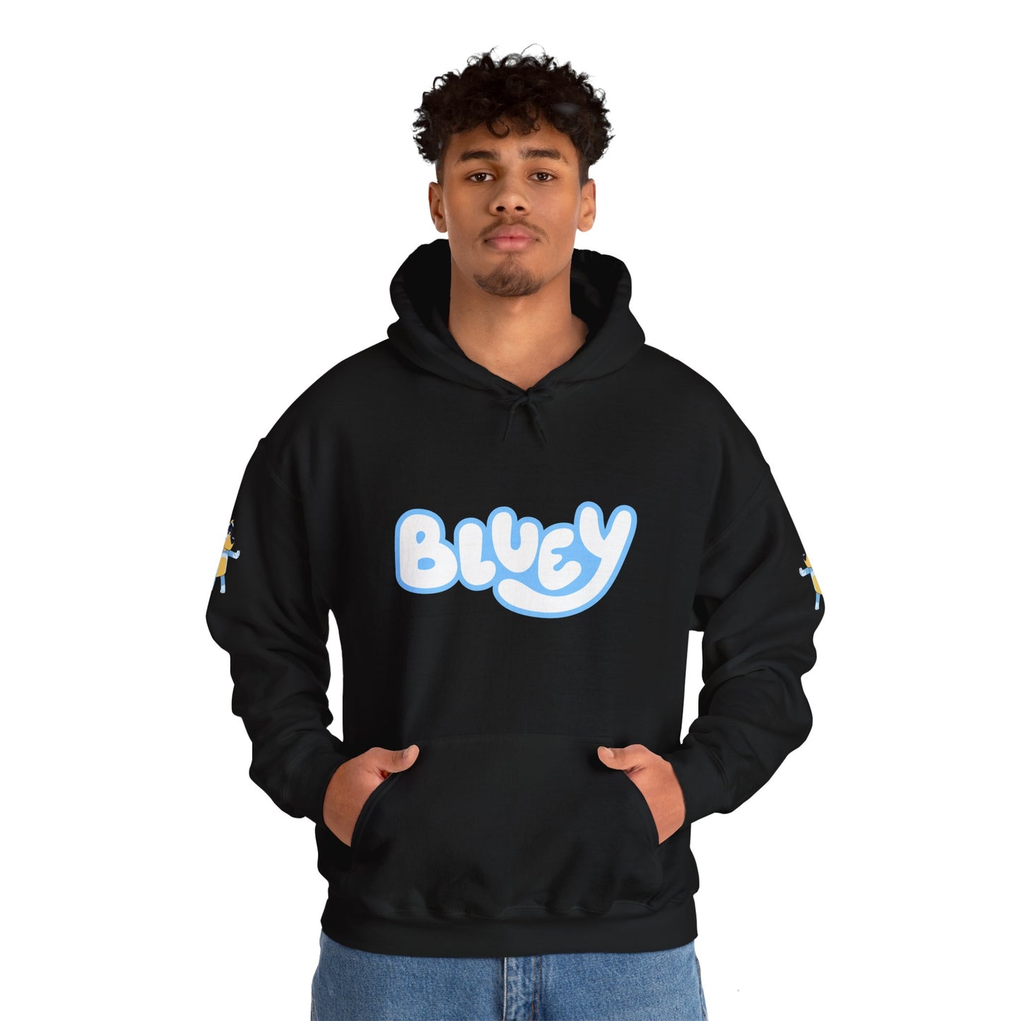 Princess Grace Bluey Unisex Heavy Blend Hoodie Cozy Cartoon Sweatshirt for Kids & Adults