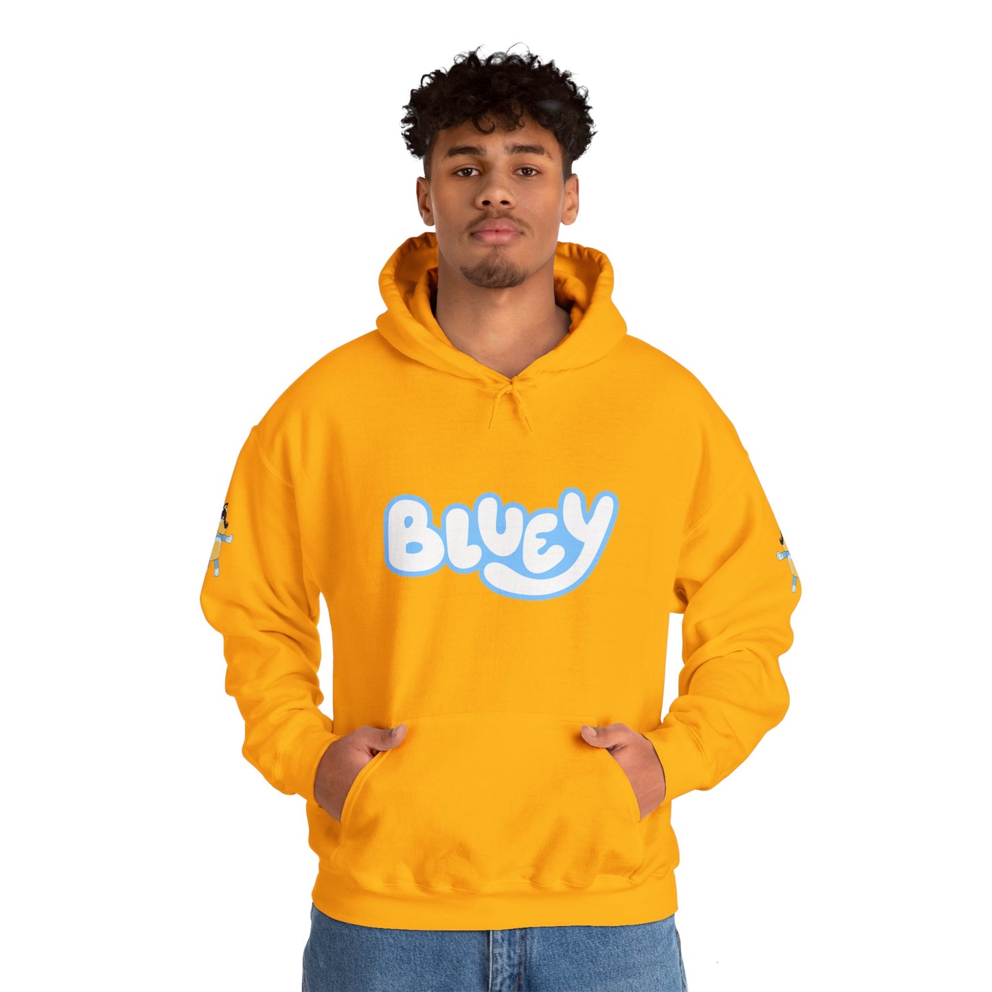 Princess Grace Bluey Unisex Heavy Blend Hoodie Cozy Cartoon Sweatshirt for Kids & Adults