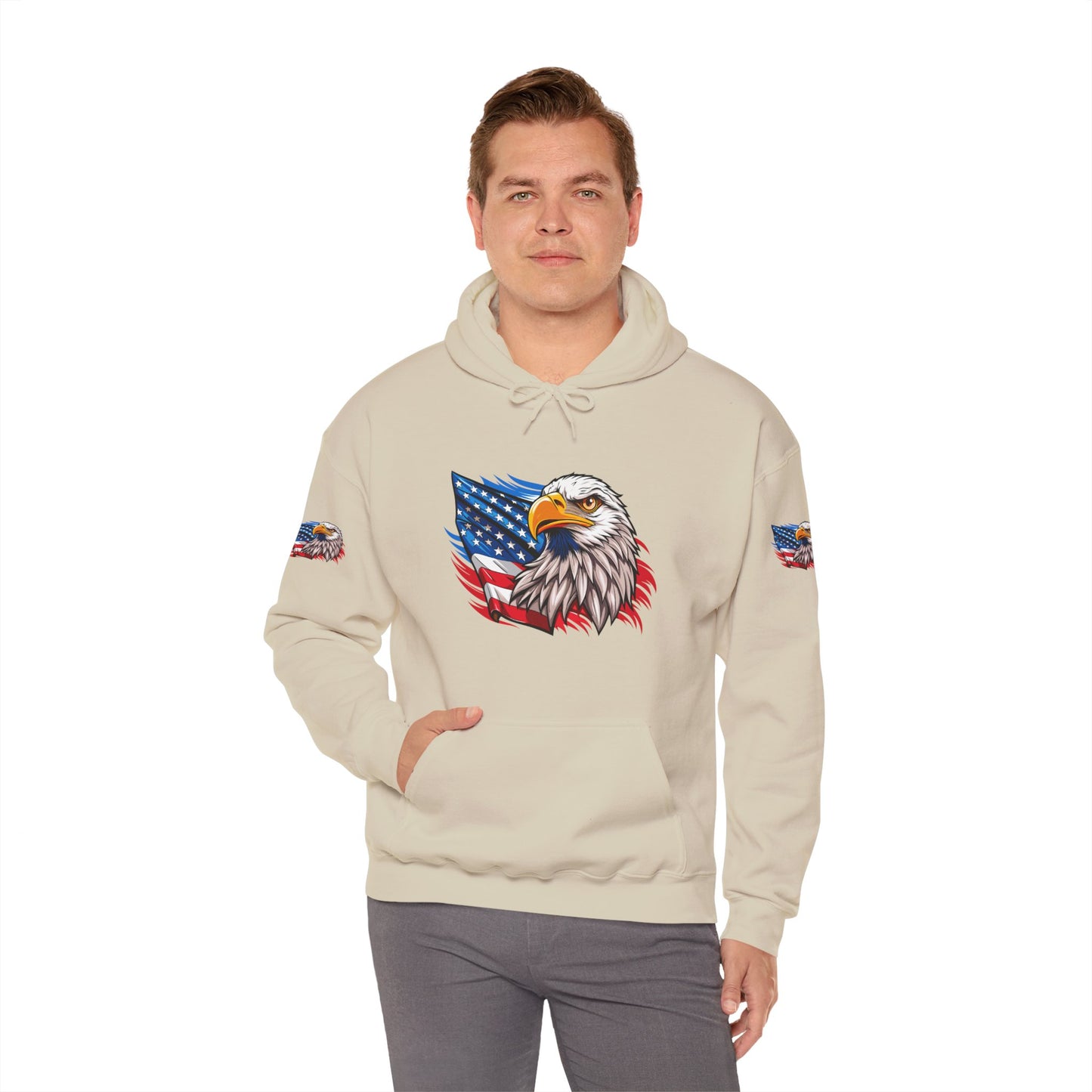 Princess Grace Patriotic Eagle Unisex Heavy Blend Hoodie
