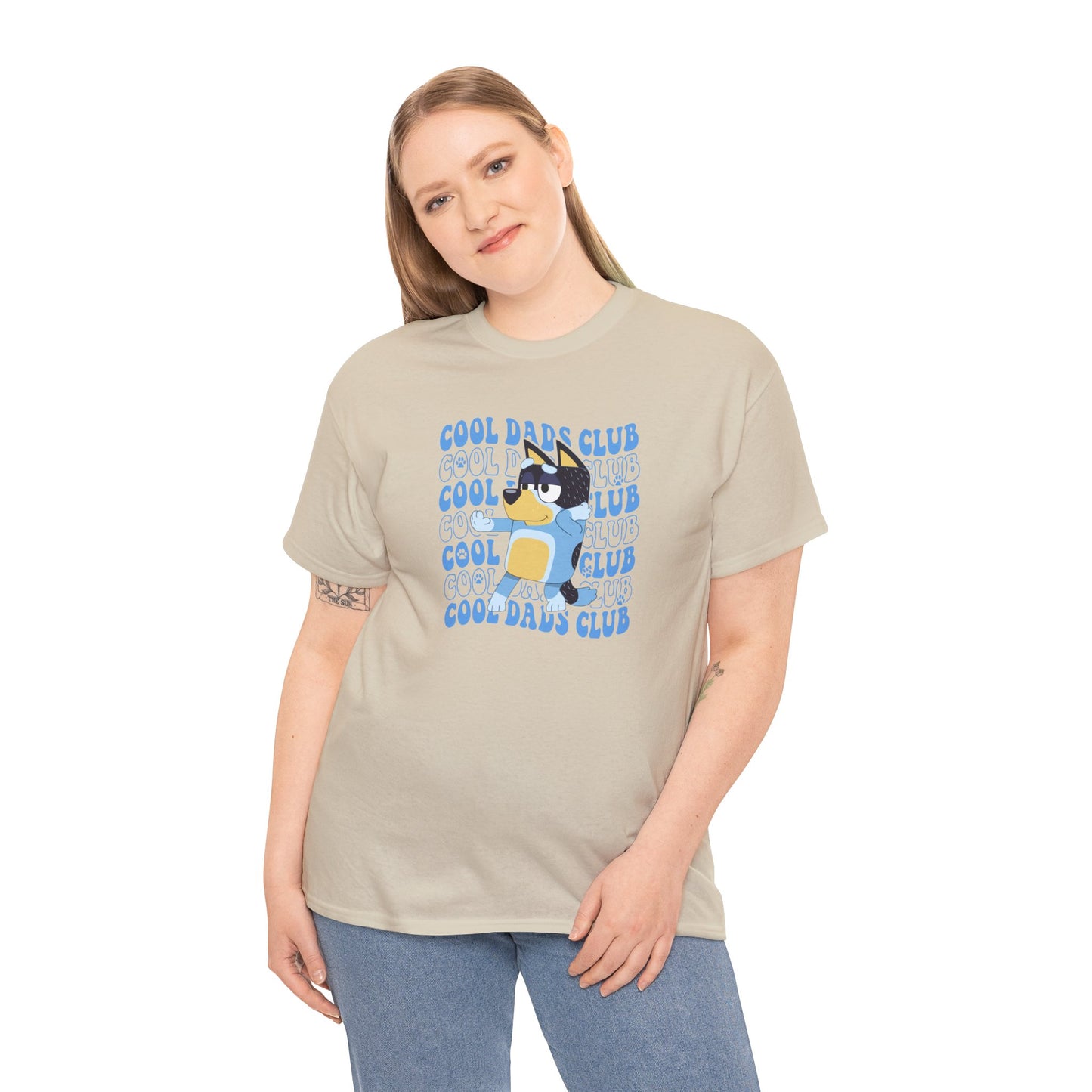 Princess Grace Bluey Cool Dads Club Unisex Heavy Cotton Tee