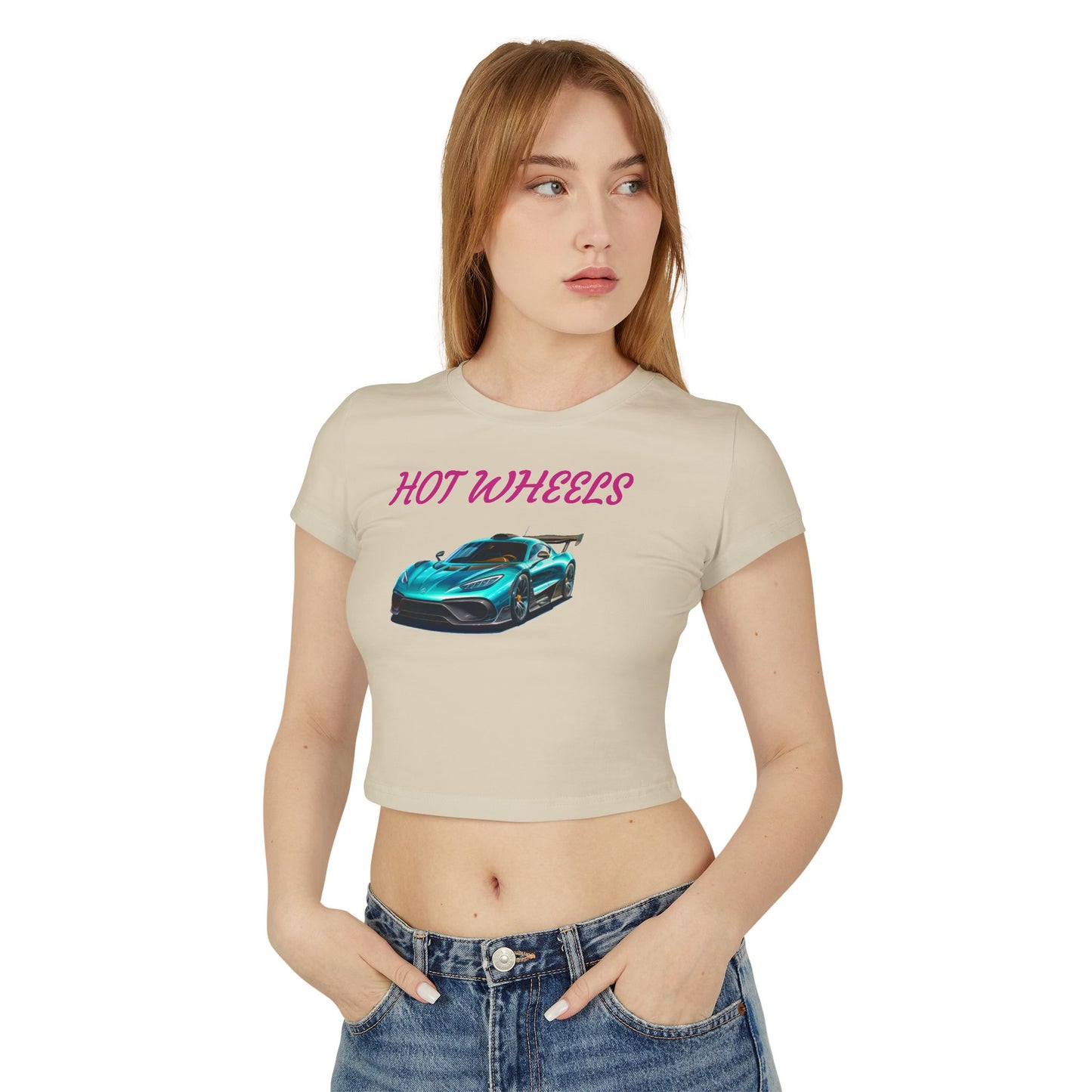Princess Grace Hot Wheels Women's Baby Tee Fun and Stylish Car Lover Shirt