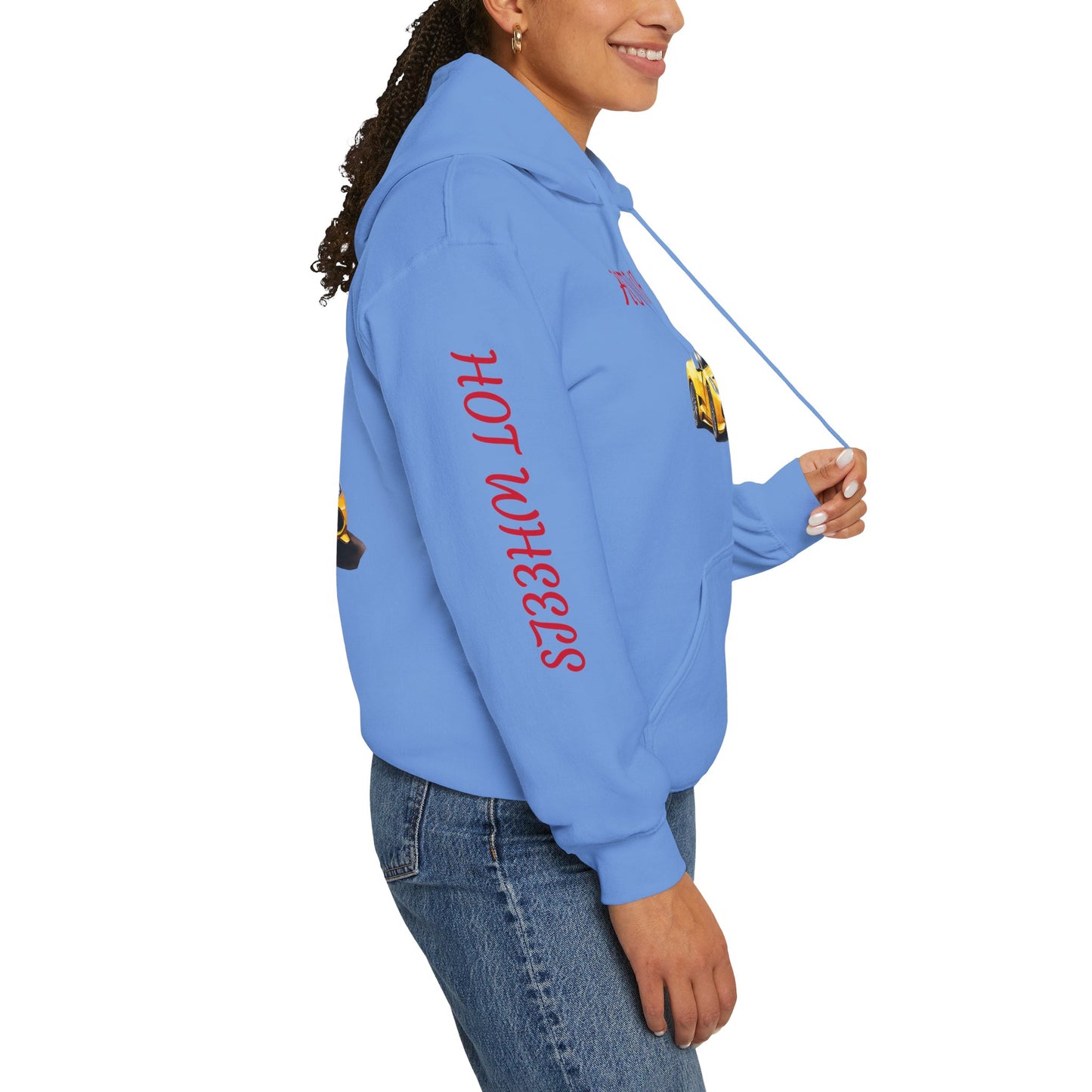 Princess Grace Retro Hot Wheels Hoodie for Car Enthusiasts