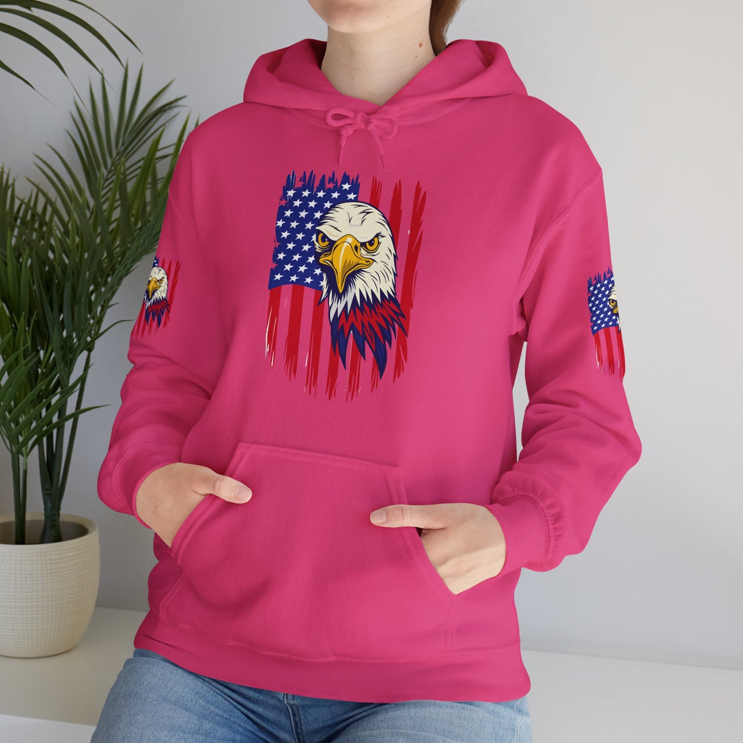 Princess Grace Patriotic Eagle Unisex Heavy Blend Hoodie