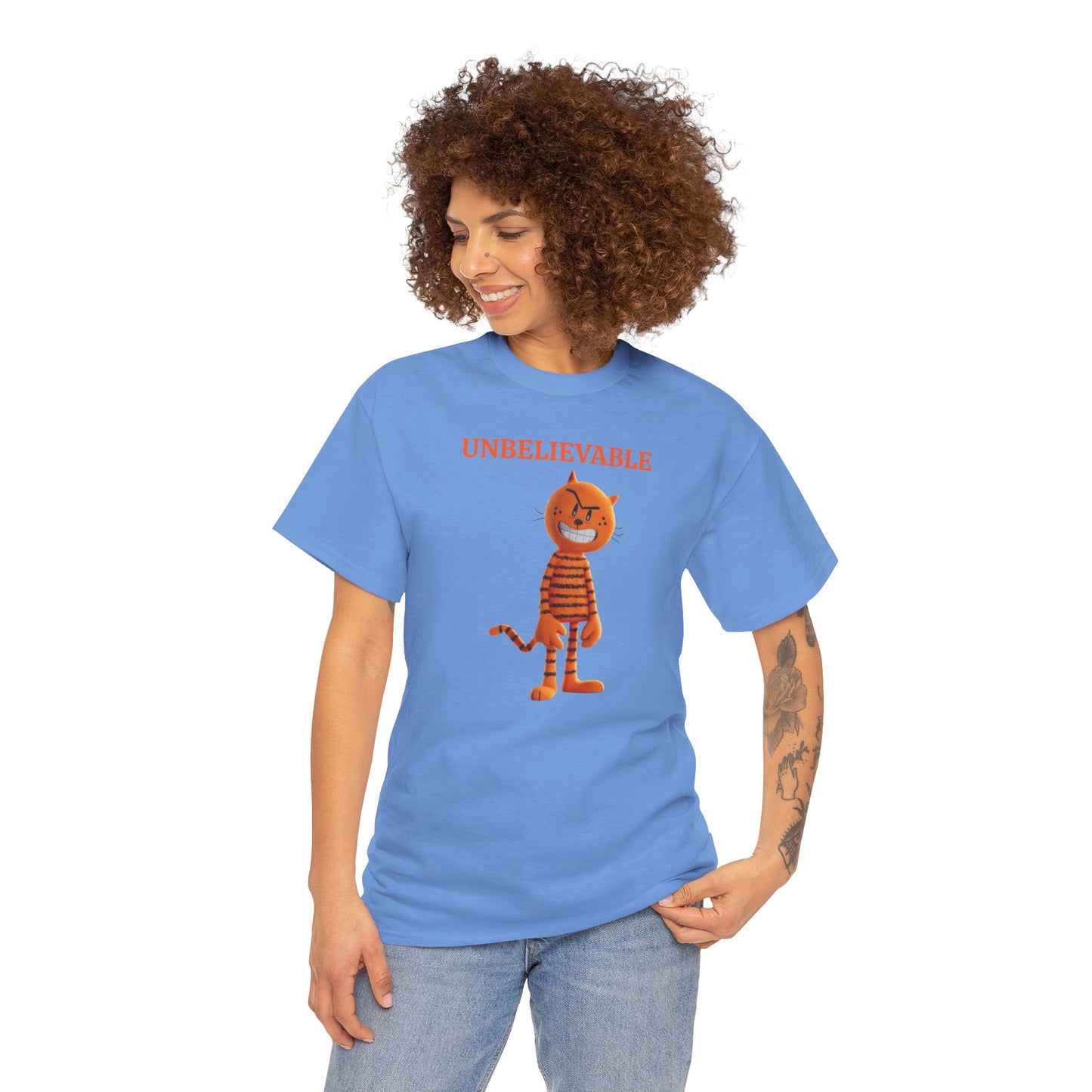 Princess Grace Unbelievable Cat Graphic Unisex Heavy Cotton Tee