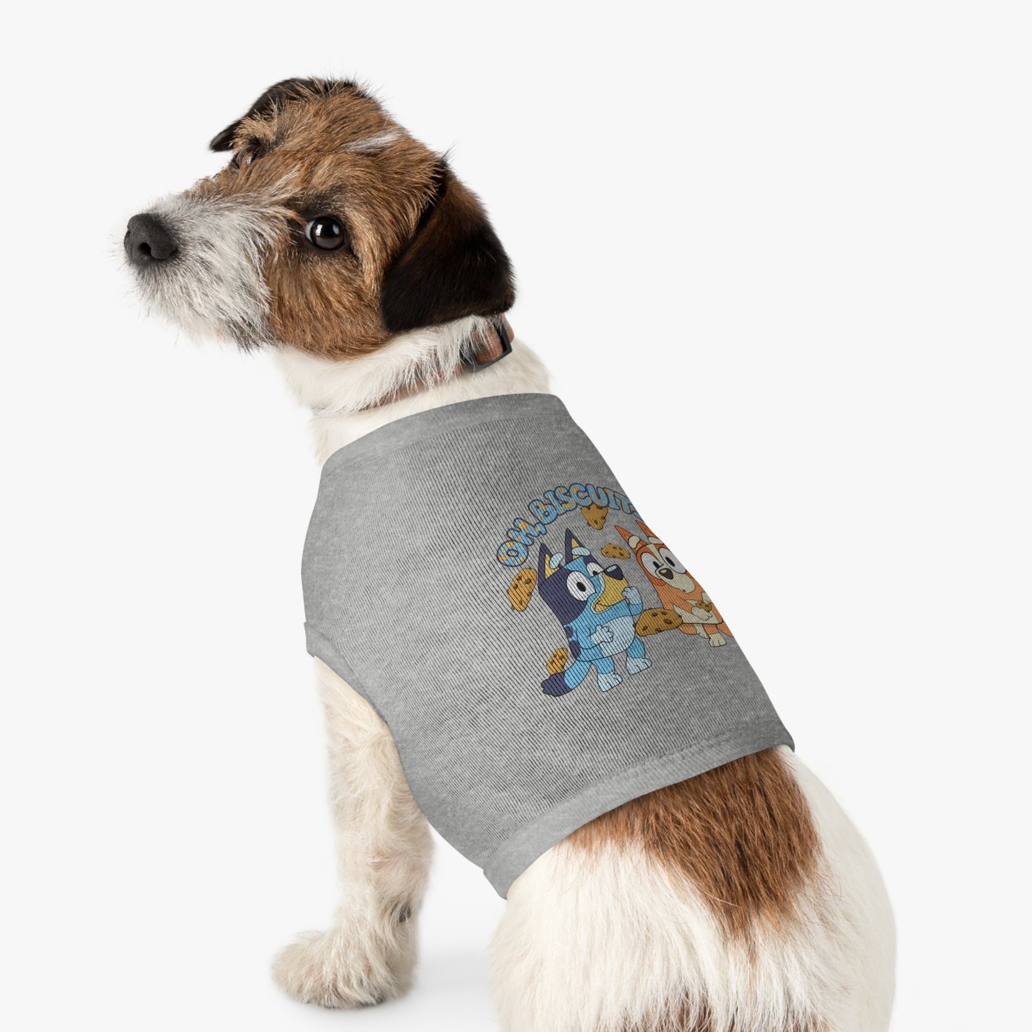 Princess Grace BLUEY Funny Pet Tank Top with 'Oh, Biscuits!' Design Perfect for Dog Lovers