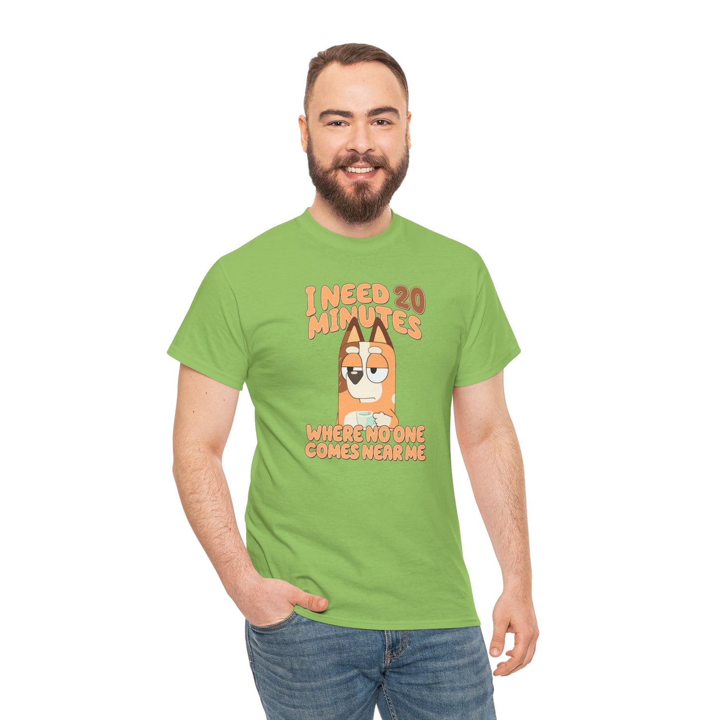 Princess Grace Bluey Funny Graphic Tee "I Need 20 Minutes"