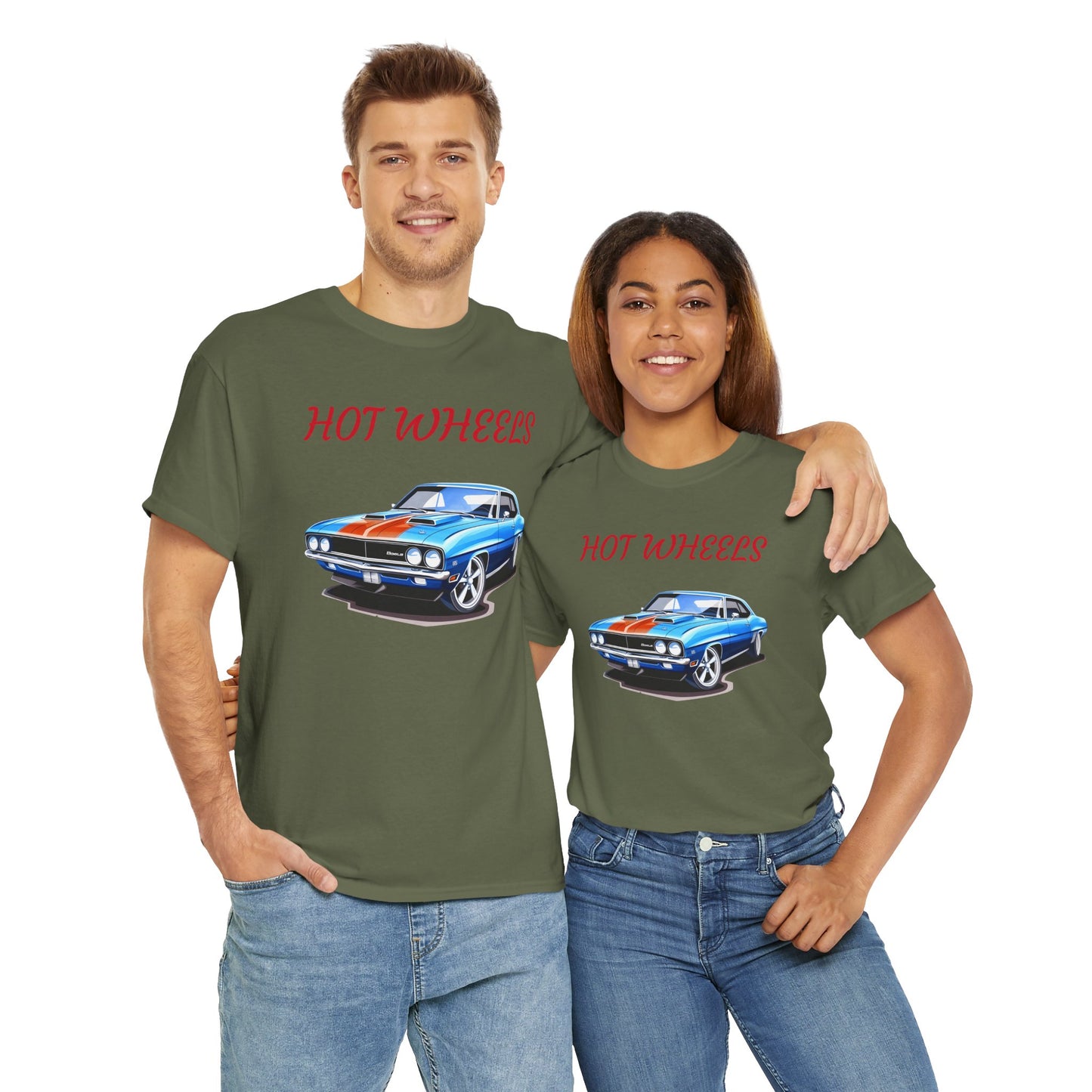 Princess Grace Hot Wheels Unisex Heavy Cotton Tee Classic Car Graphic Tee for Auto Enthusiasts