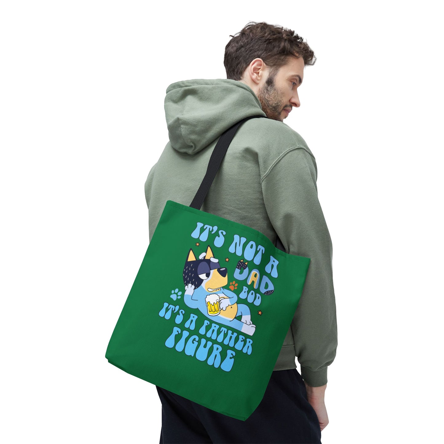 Princess Grace Funny Dad Tote Bag "It's Not a Dad Bod, It's a Father Figure"