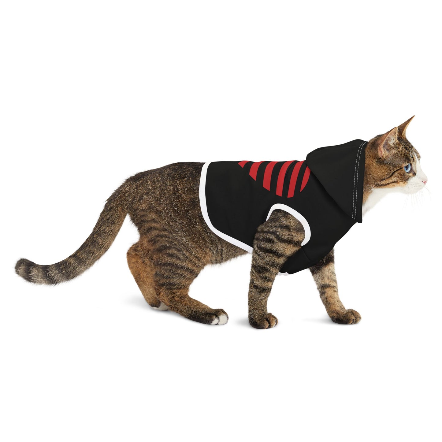 Princess Grace Patriotic Pet Hoodie American Heart Design for Dogs and Cats