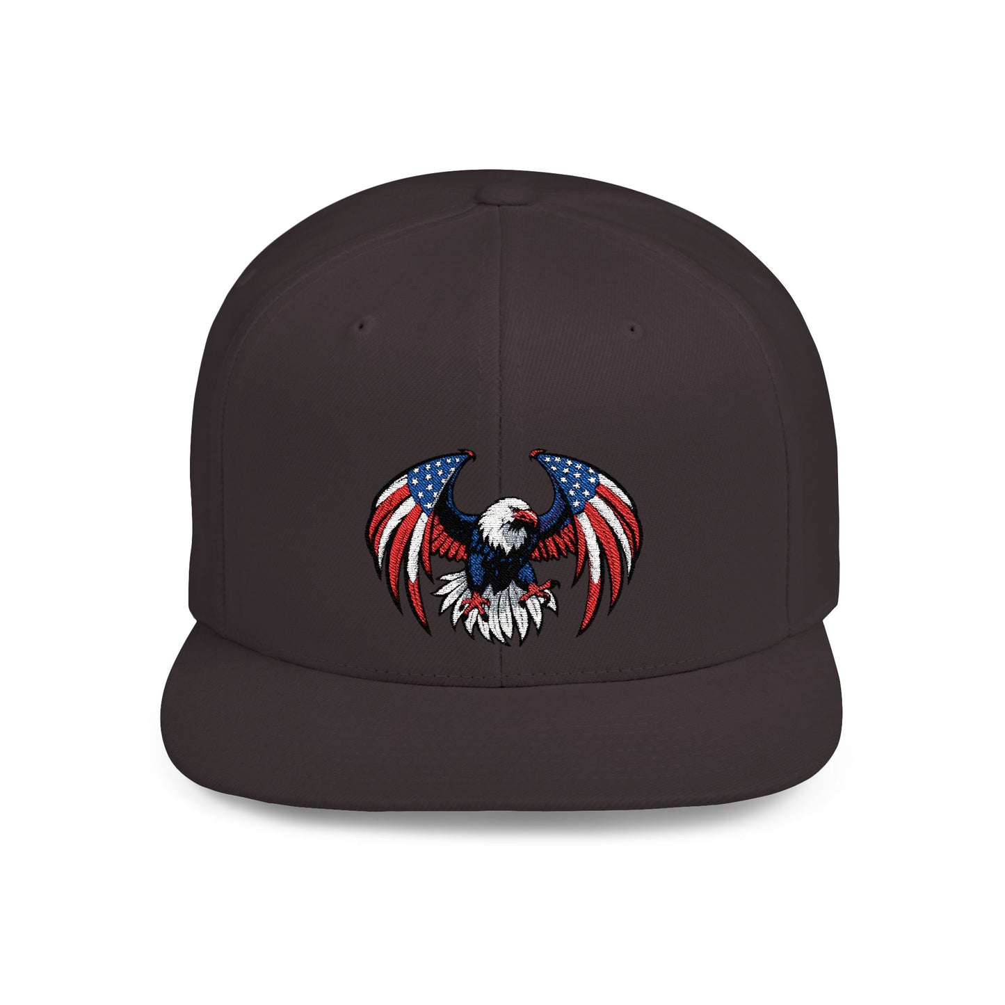 Princess Grace Patriotic Eagle Flat Bill Snapback Hat