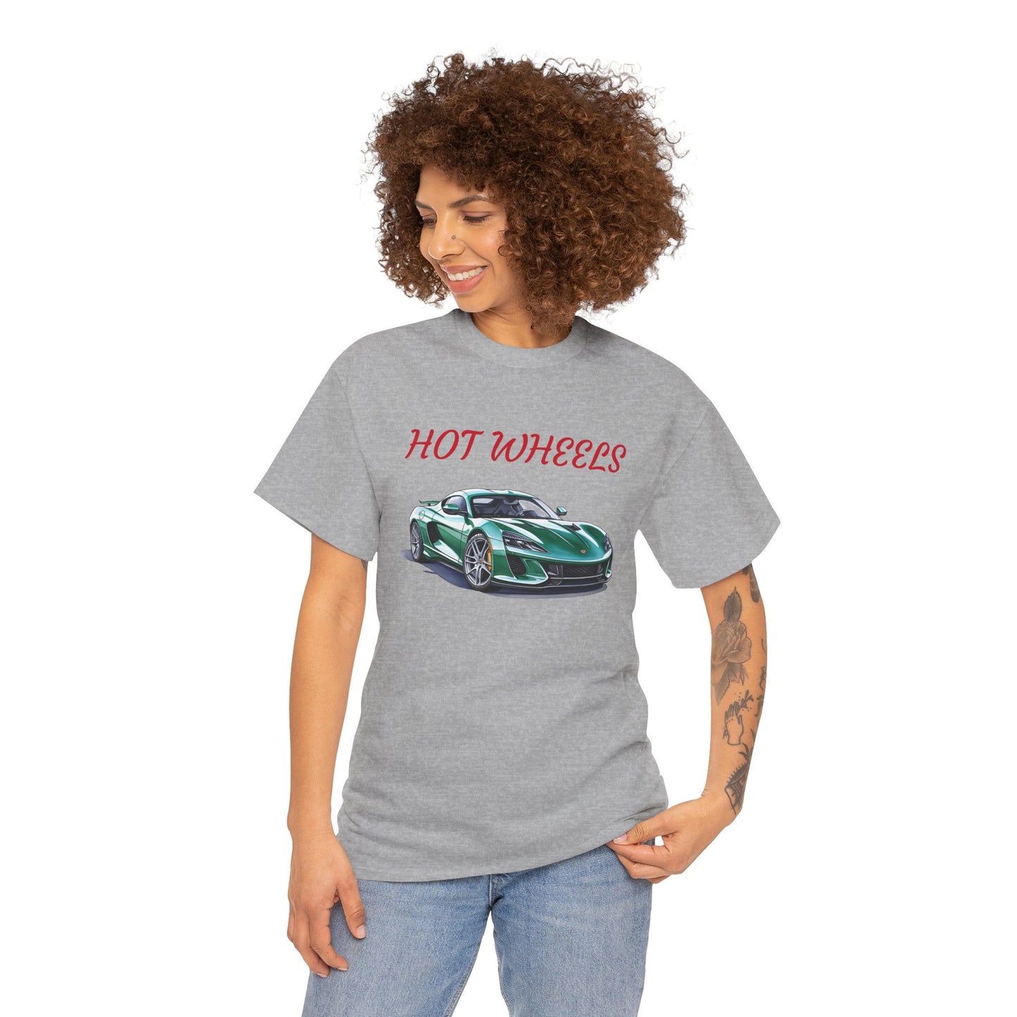 Princess Grace Hot Wheels Unisex Heavy Cotton Tee Car Lovers T-Shirt for Enthusiasts