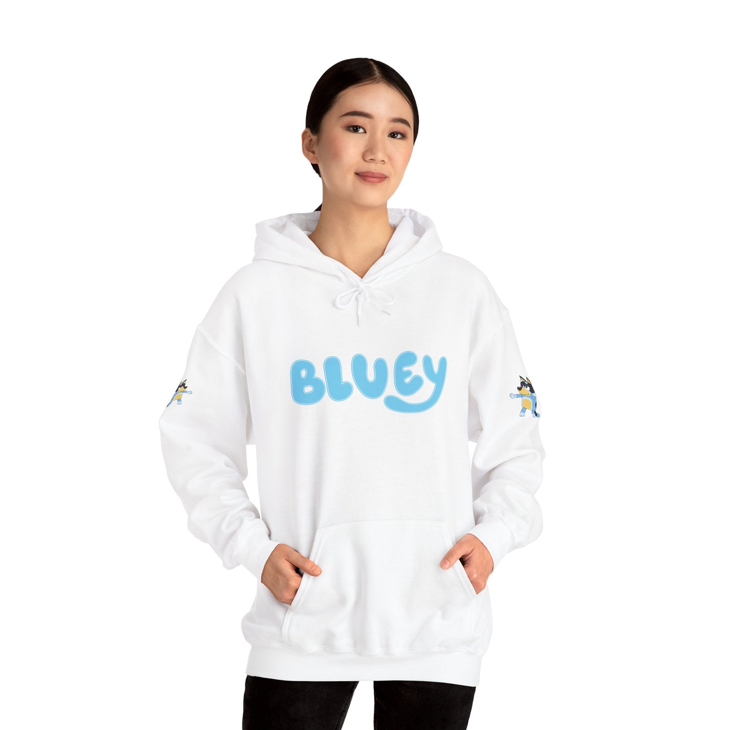 Princess Grace Bluey Unisex Hooded Sweatshirt Cozy Cartoon Style for Kids & Adults