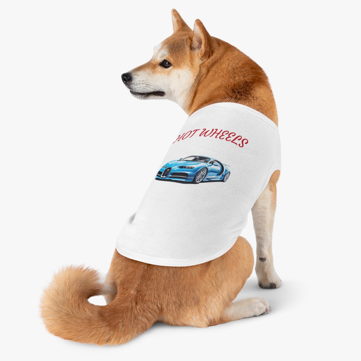 Princess Grace Hot Wheels Pet Tank Top Sporty Style for Car Lovers