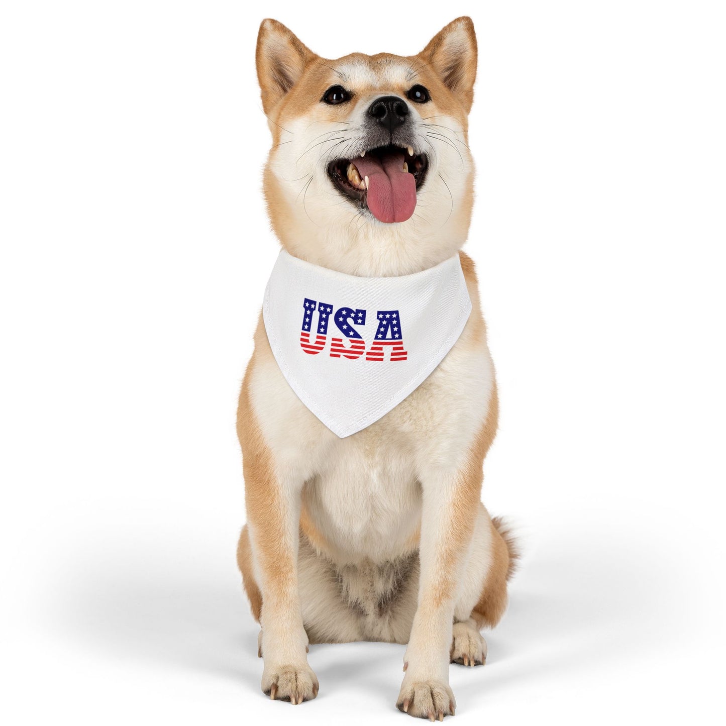 Princess Grace USA Flag Pet Bandana Collar Patriotic Dog Accessory for Celebrations
