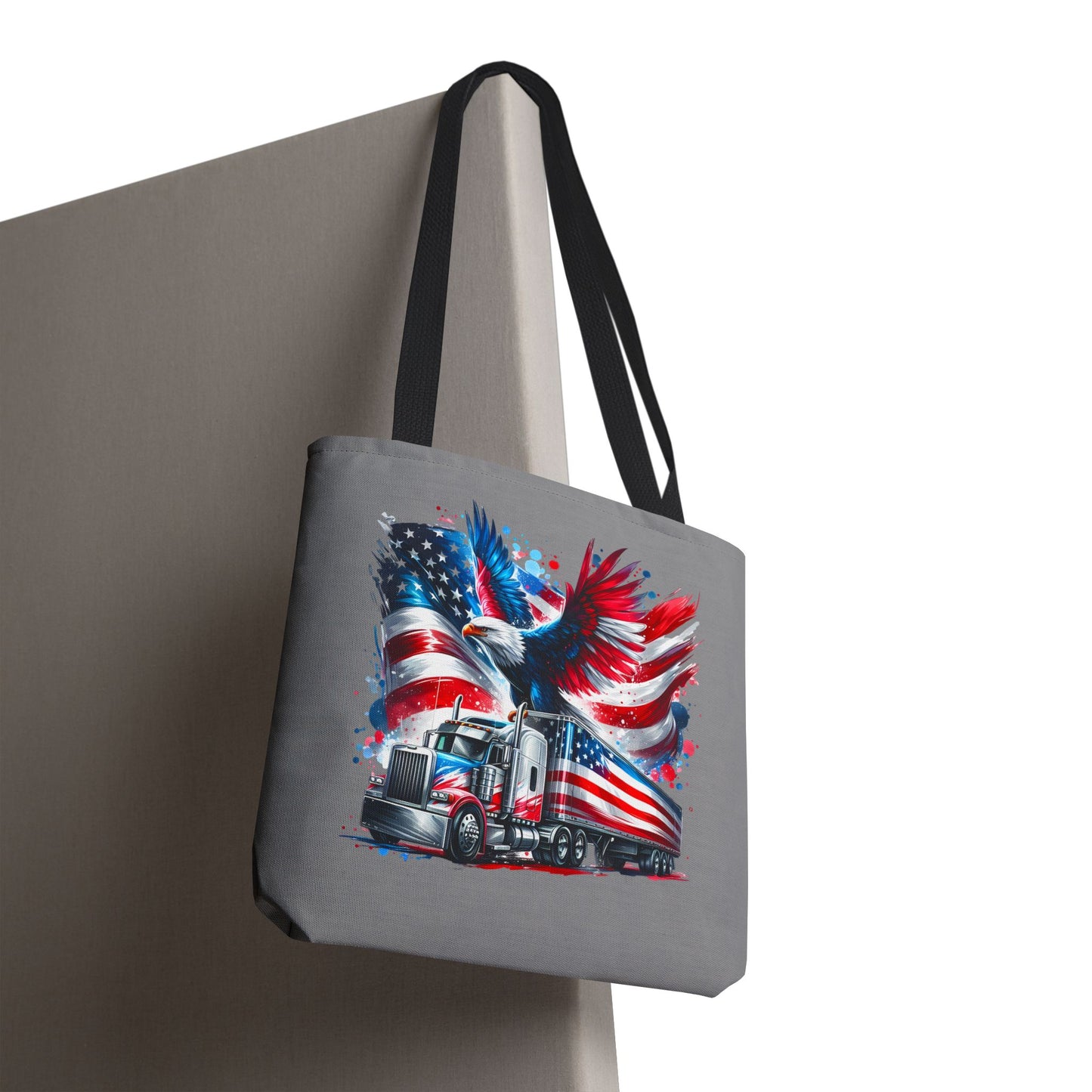 Princess Grace Patriotic Eagle Truck Tote Bag Perfect for Independence Day & Everyday Use