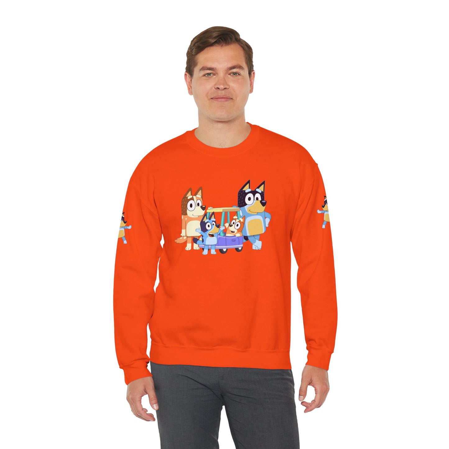 Princess Grace Bluey Cozy Cartoon Crewneck Sweatshirt for Kids and Families Perfect for Playtime and Pajama Days