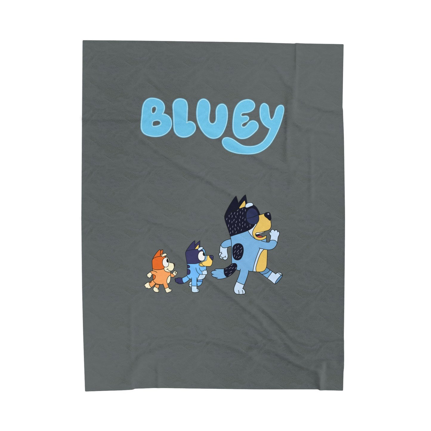 Princess Grace Bluey Velveteen Plush Blanket Cozy Cartoon Throw for Kids