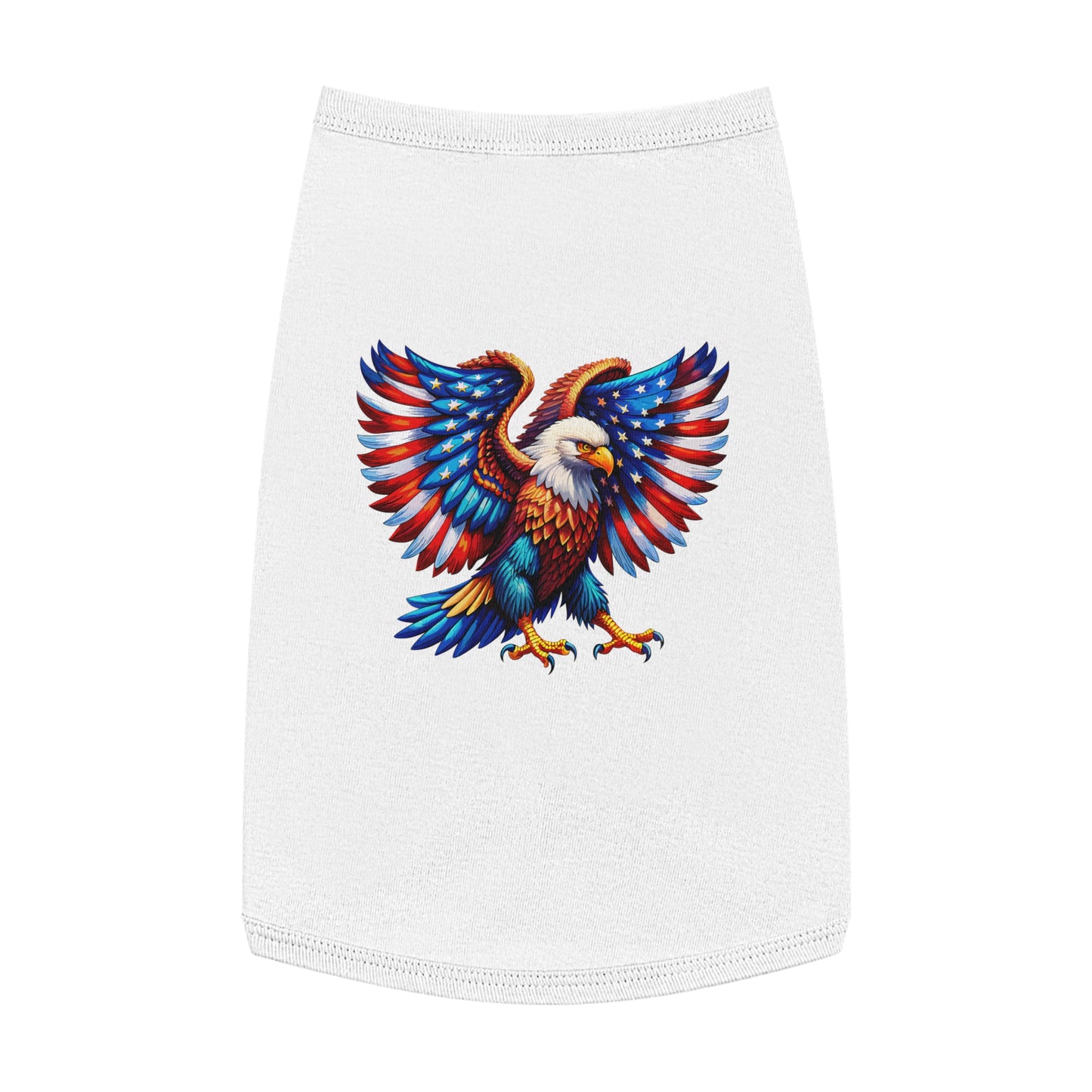 Princess Grace Patriotic Eagle Pet Tank Top Stylish & Comfortable Dog Apparel for Celebrations