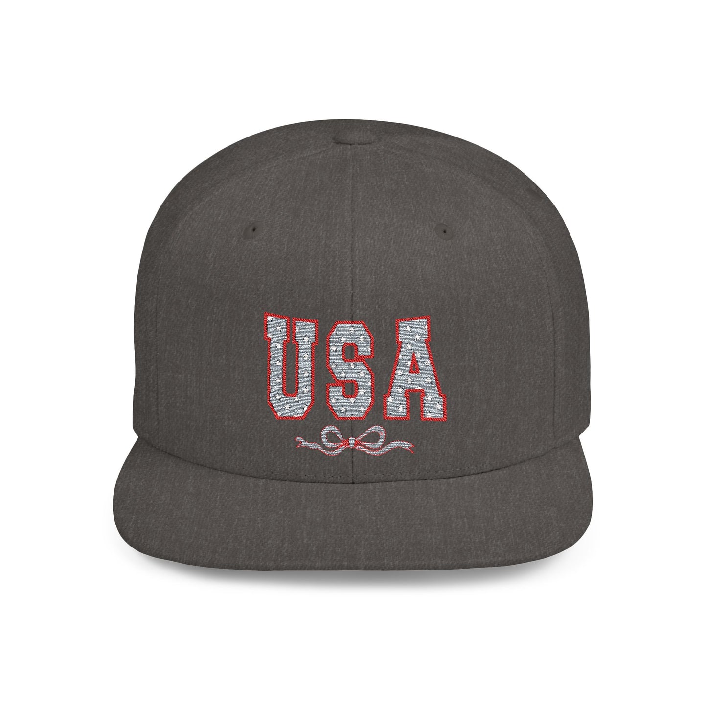 Princess Grace USA Glitter Flat Bill Snapback Hat Trendy and Stylish