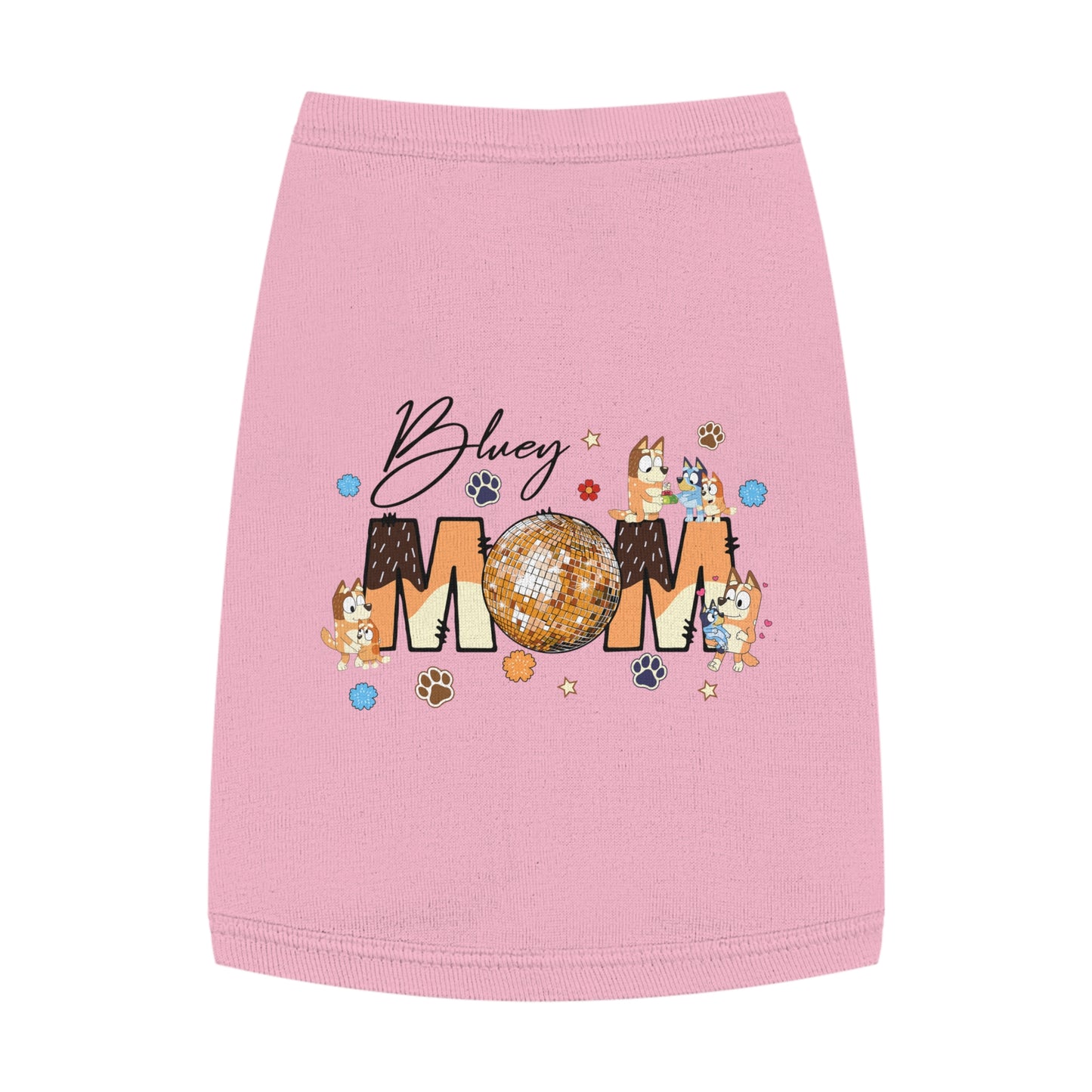 Princess Grace BLUEY Disco Dog Mom Tank Top Fun Pet Apparel for Dog Lovers