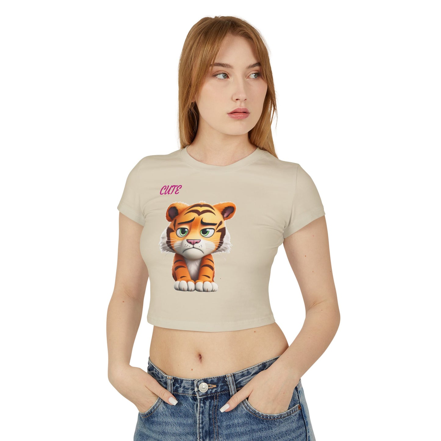 Princess Grace Cute Tiger Women's Baby Tee