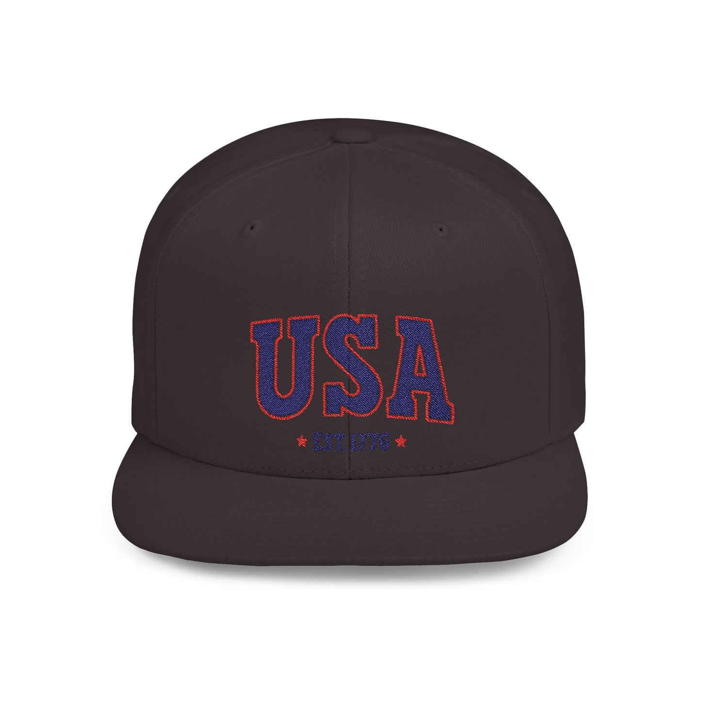 Princess Grace USA Flat Bill Snapback Hat Patriotic Style, Perfect for Holidays & Outdoor Events