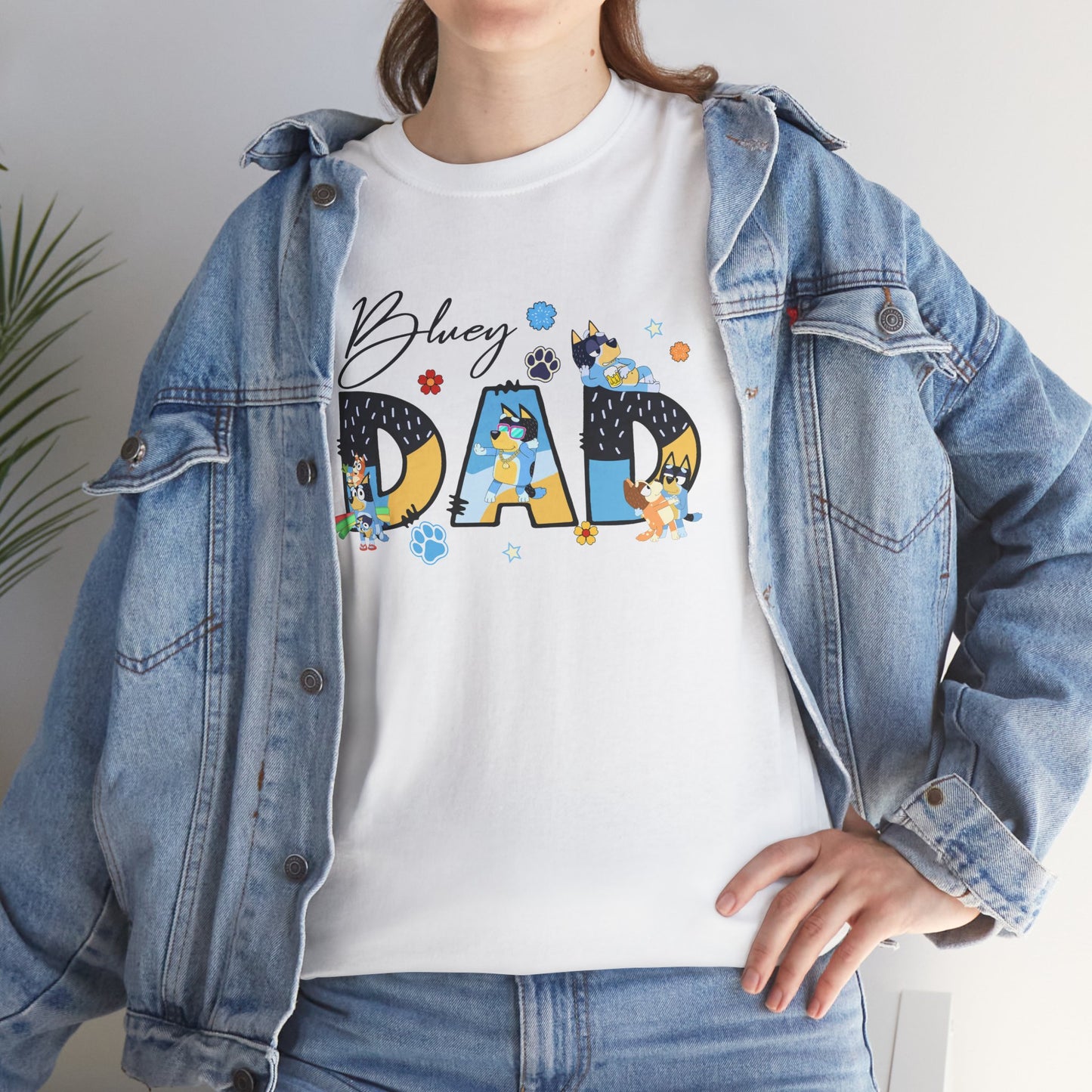 Princess Grace Fun 'Blessed Dad' Unisex Heavy Cotton Tee Perfect Gift for Father's Day