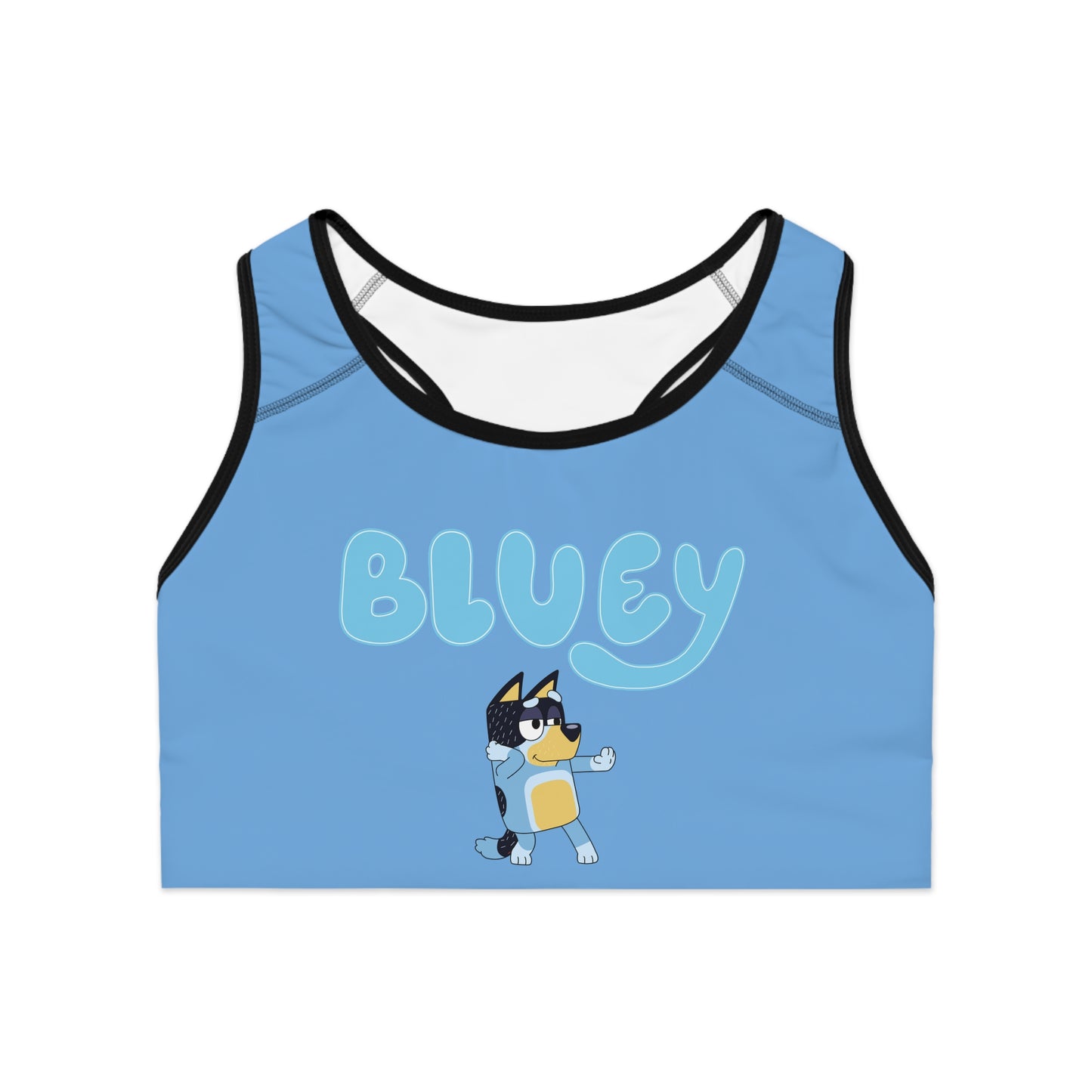 Princess Grace Bluey Graphic Sports Bra Fun Comfortable Activewear